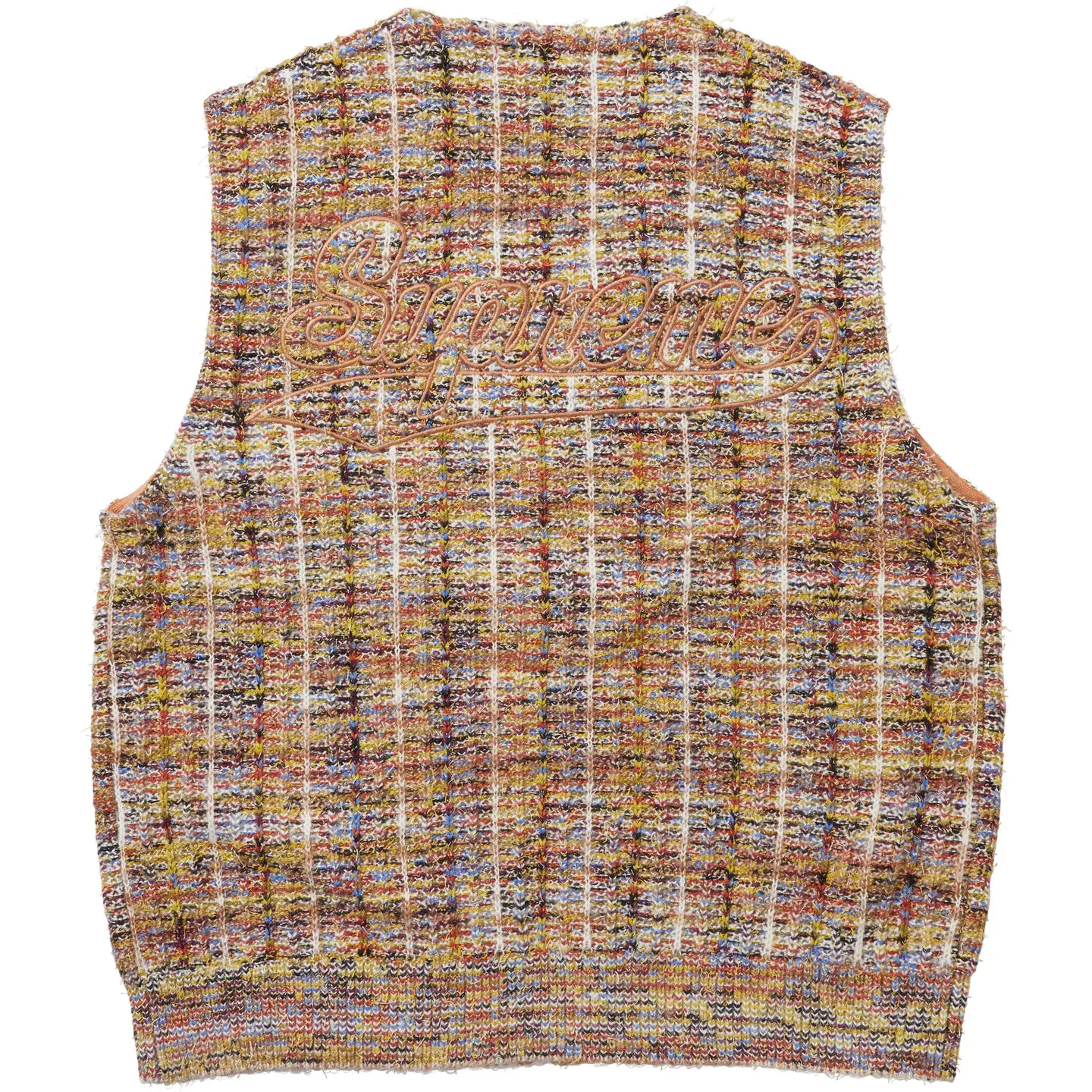 Supreme Supreme Speckled Zip Up Sweater Vest