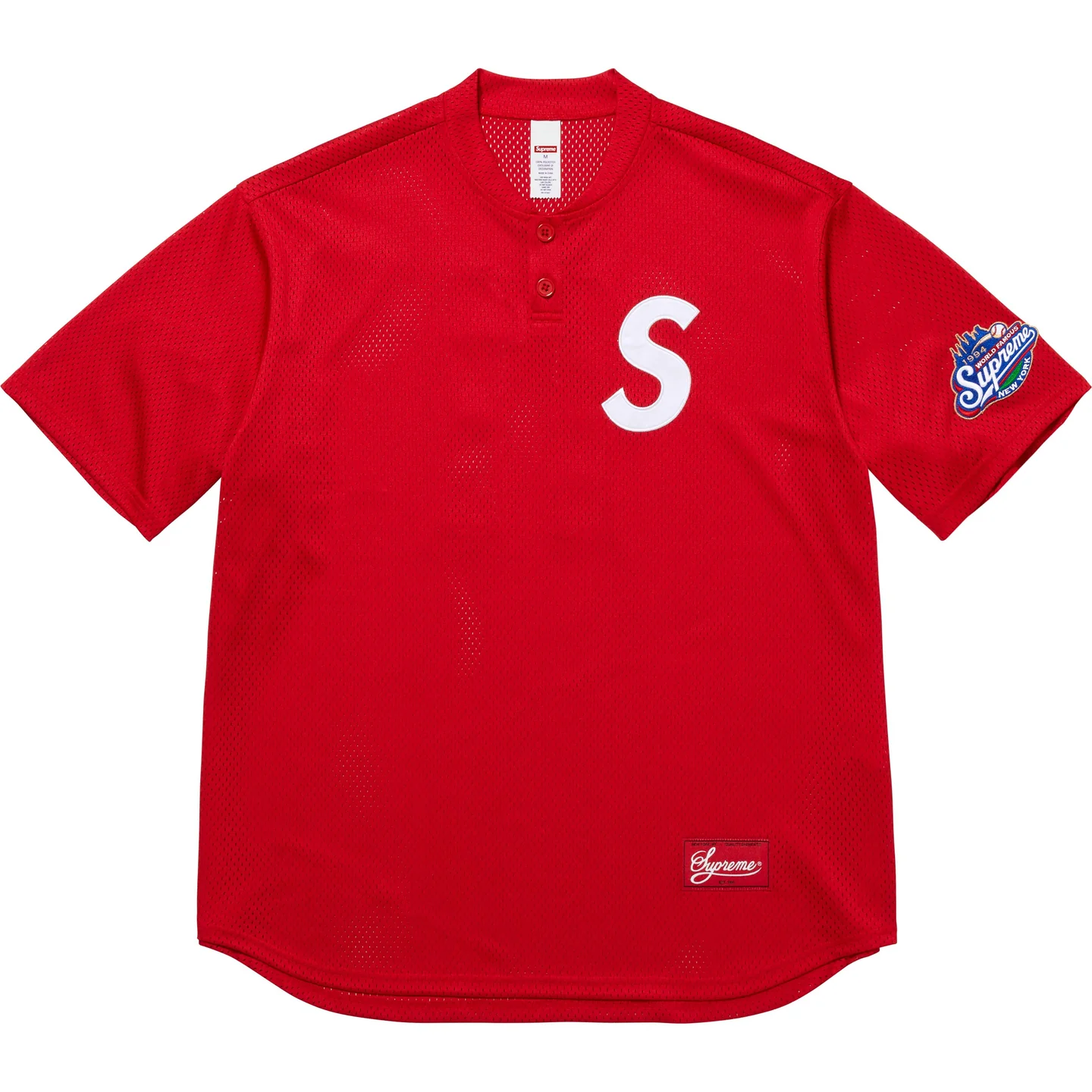 Supreme Supreme S Logo Baseball Henley