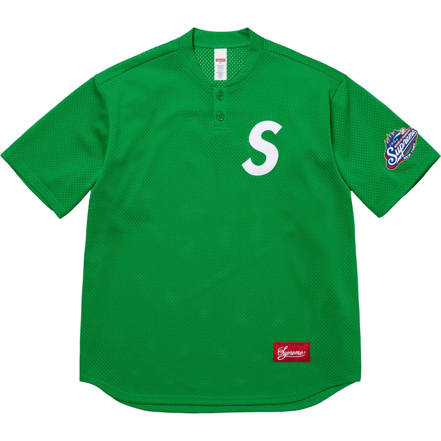Supreme Supreme S Logo Baseball Henley