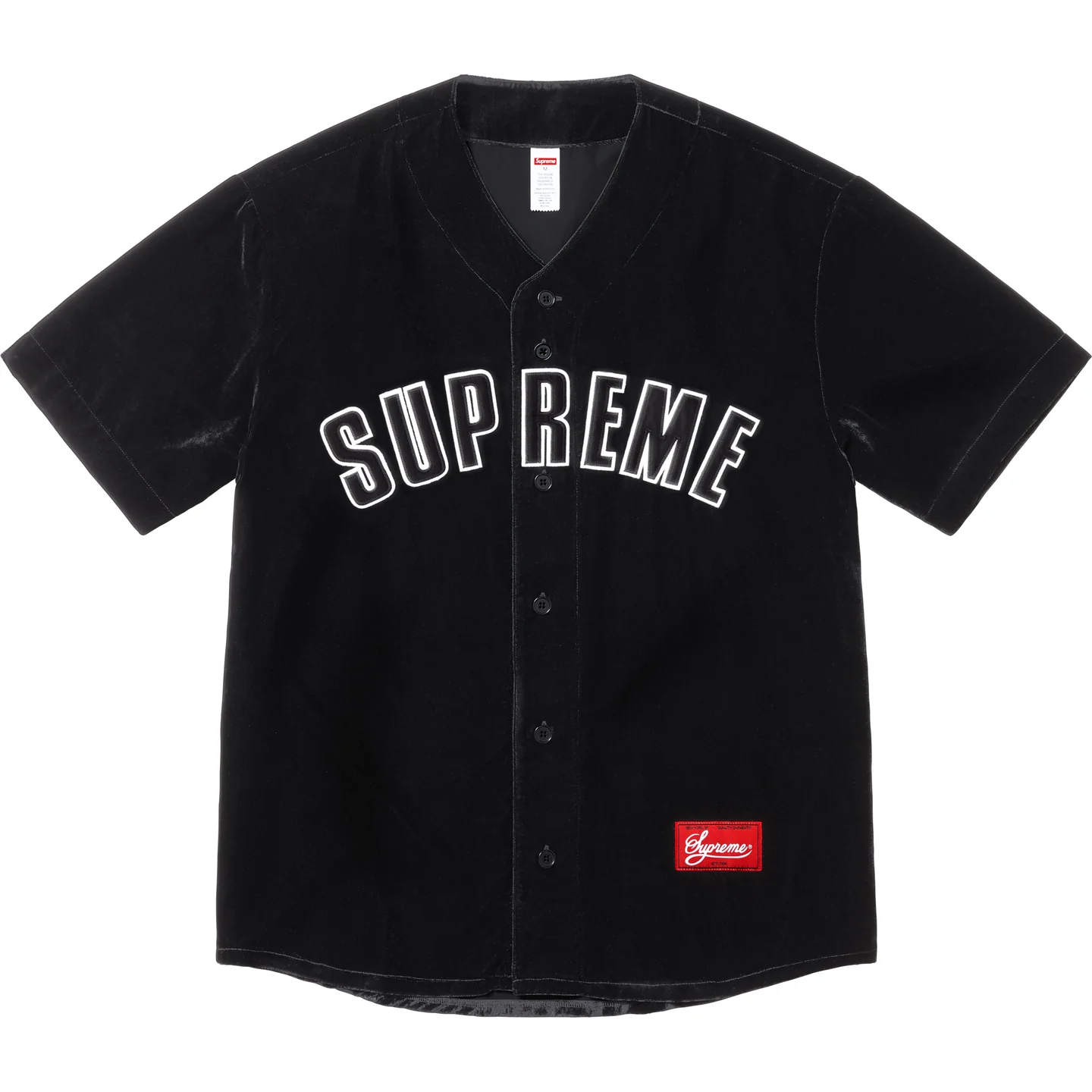 Supreme Supreme Velvet Baseball Jersey