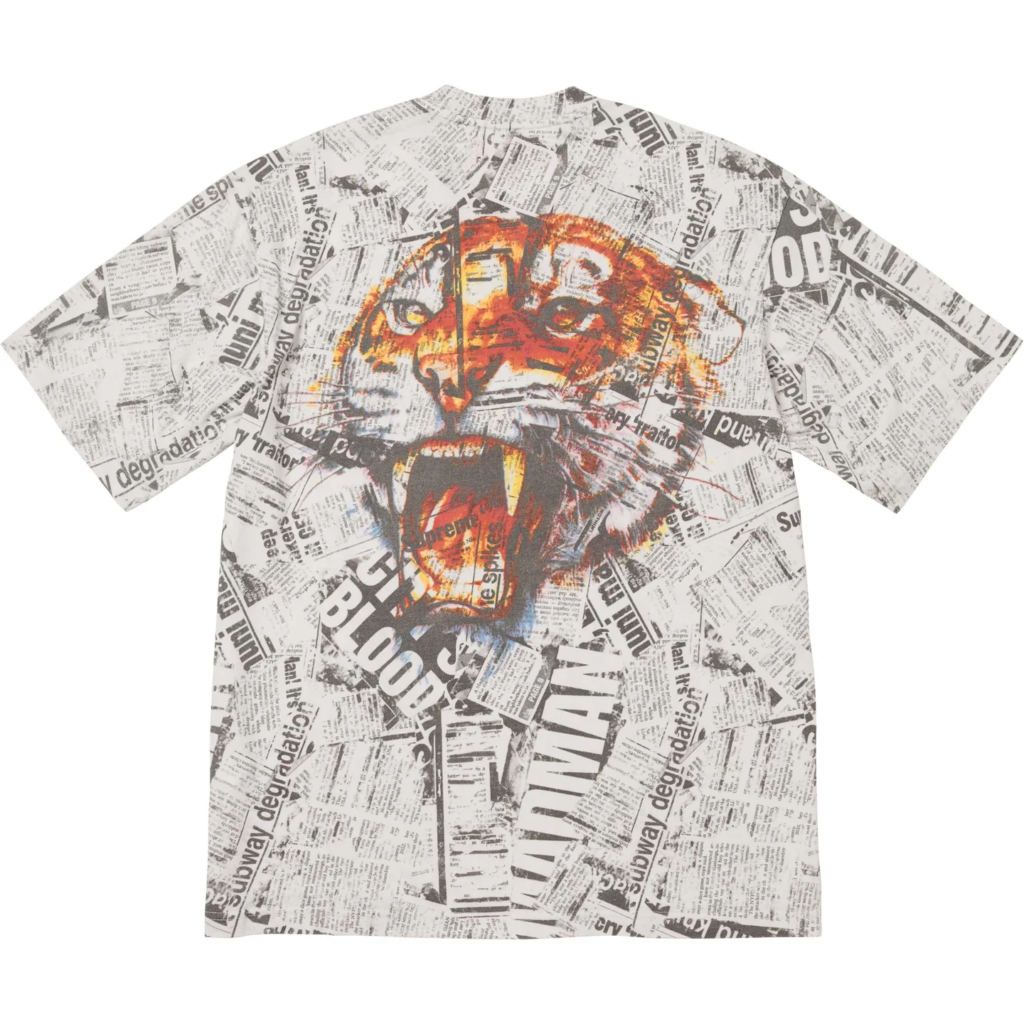 Supreme Supreme Newspaper S/S Top