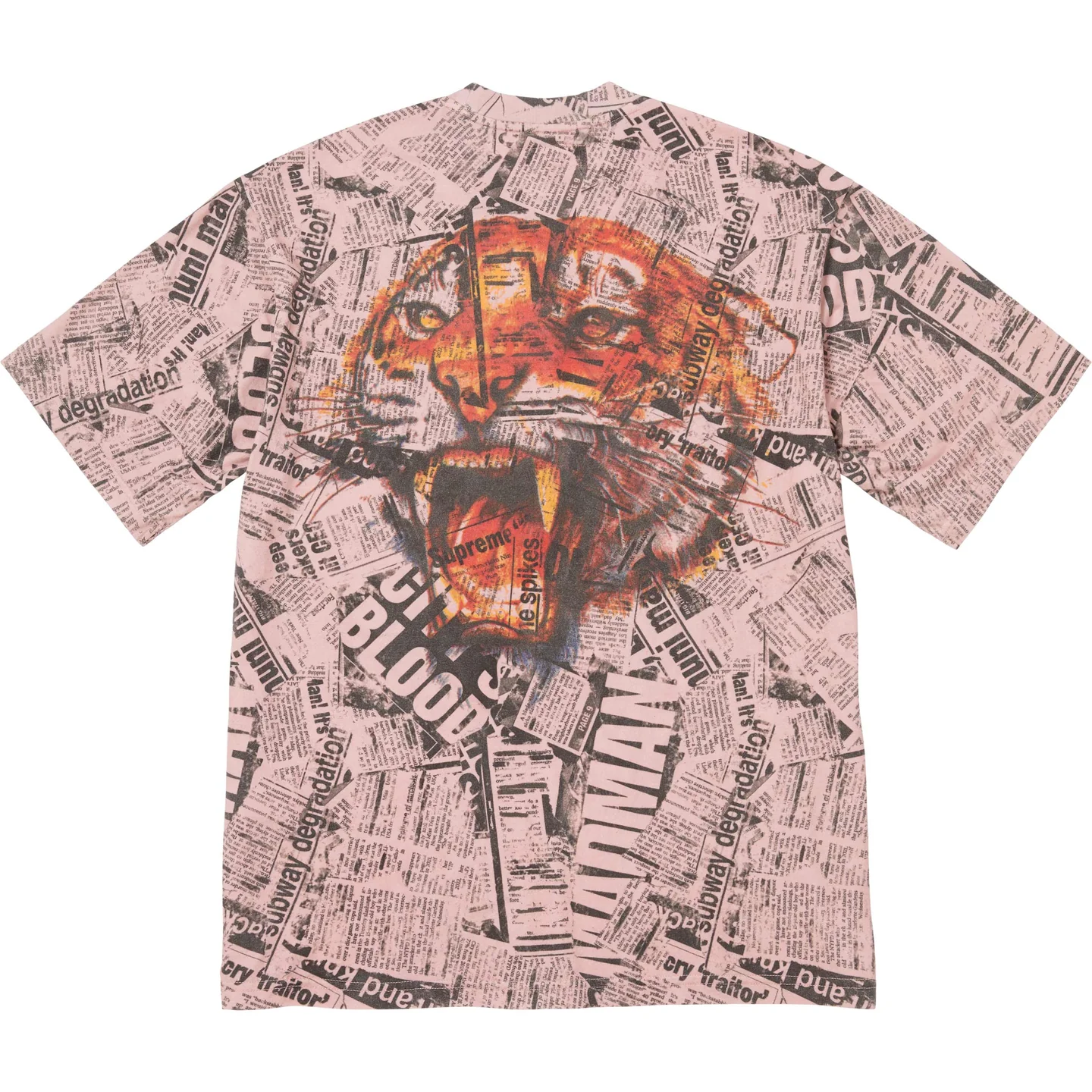 Supreme Supreme Newspaper S/S Top