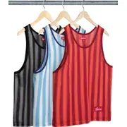 Supreme Stripe Mesh Tank Top