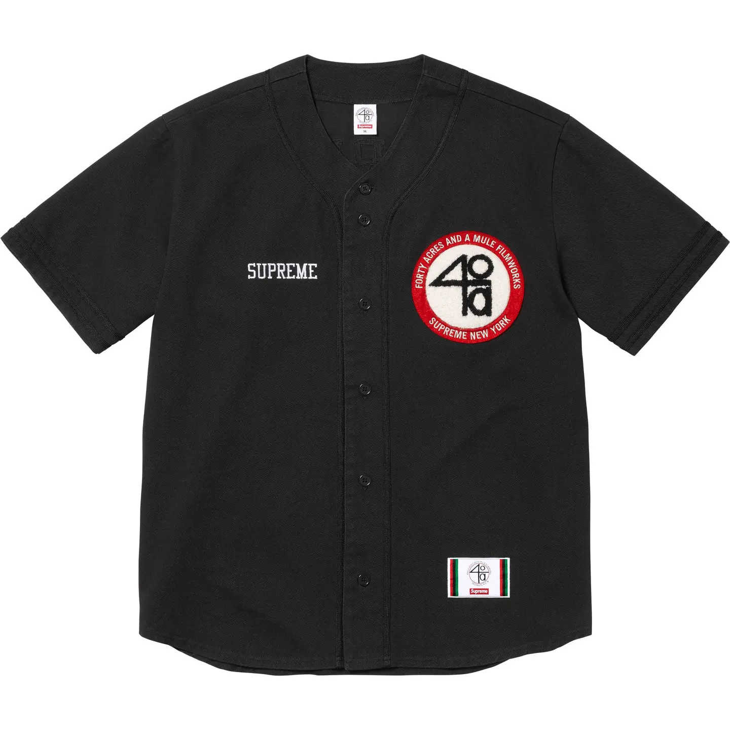 Supreme Supreme Supreme/40 Acres Twill Baseball Jersey