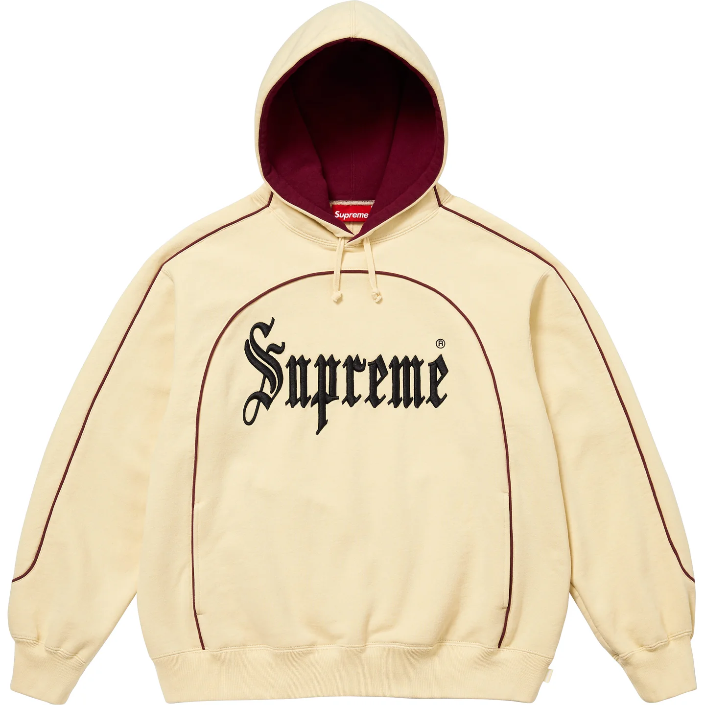 Supreme Supreme Curve Piping Hooded Sweatshirt