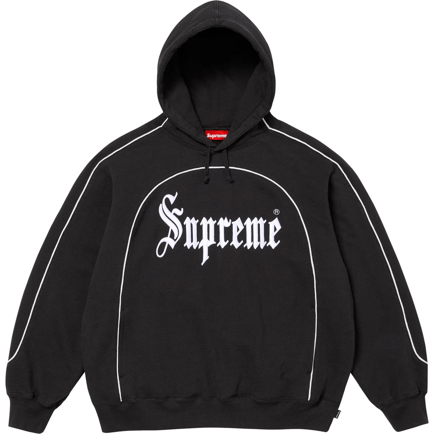 Supreme Supreme Curve Piping Hooded Sweatshirt