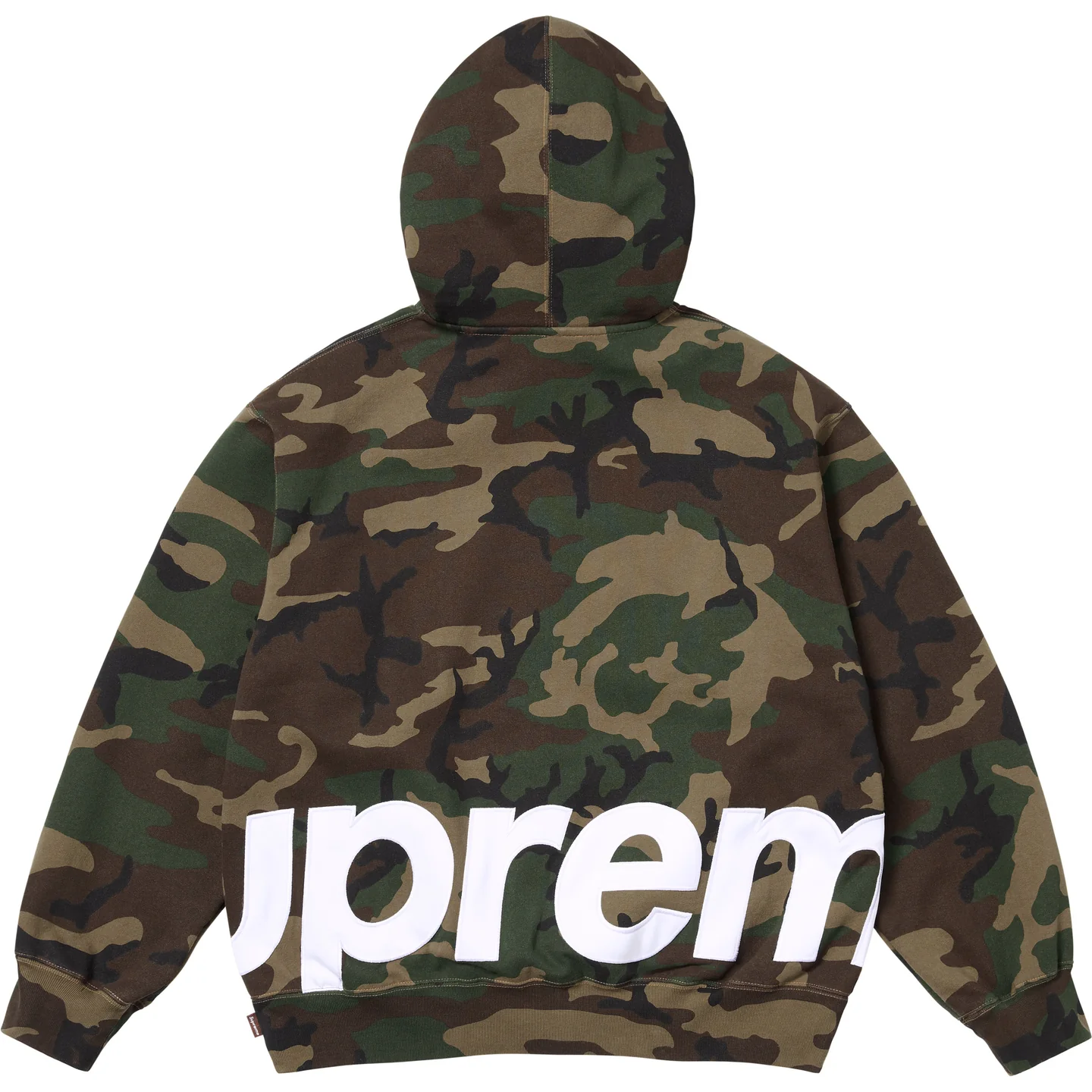 Supreme Supreme Big Logo Zip Up Hooded Sweatshirt