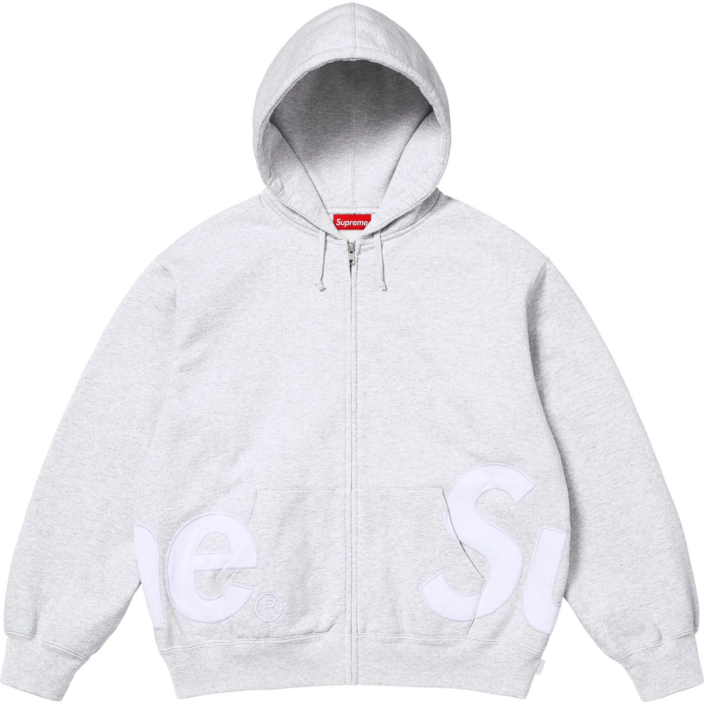 Supreme Supreme Big Logo Zip Up Hooded Sweatshirt