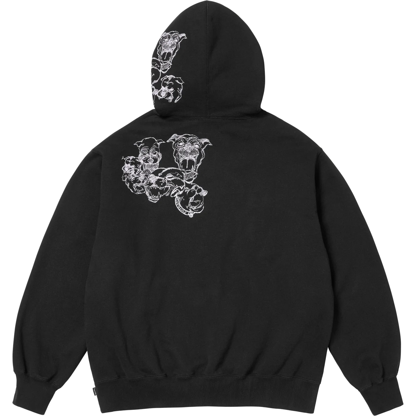 Supreme Supreme Pitbulls Embroidered Hooded Sweatshirt