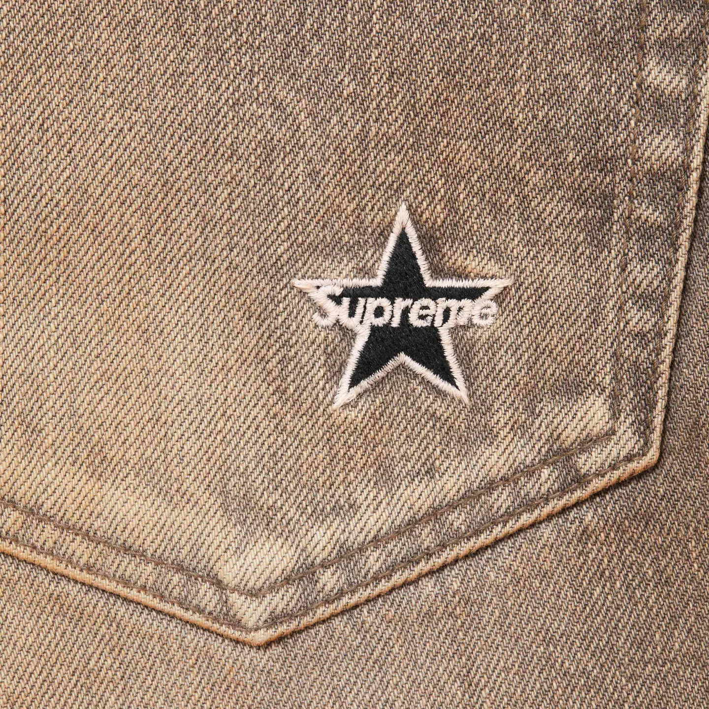 Supreme Supreme Distressed Loose Fit Selvedge Jean
