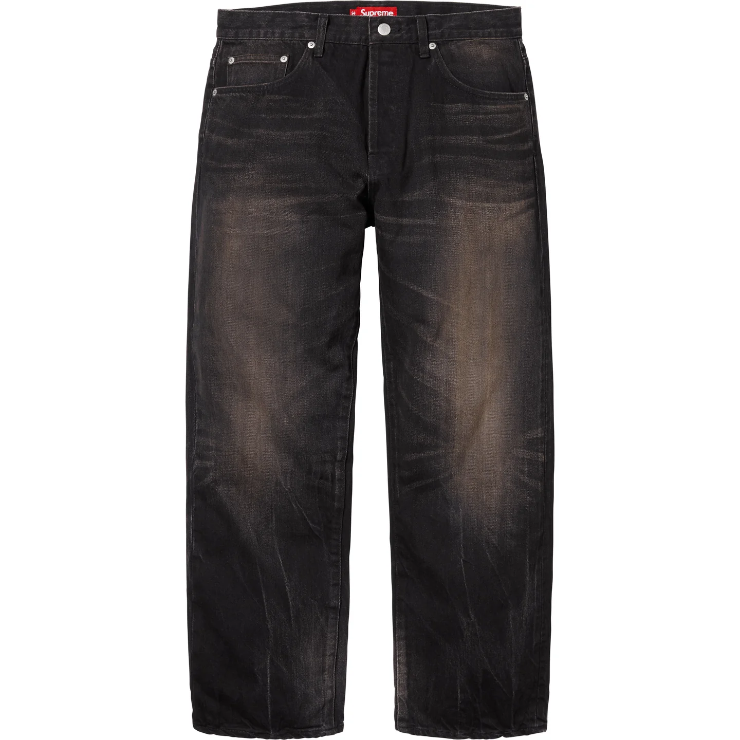 Supreme Supreme Distressed Loose Fit Selvedge Jean