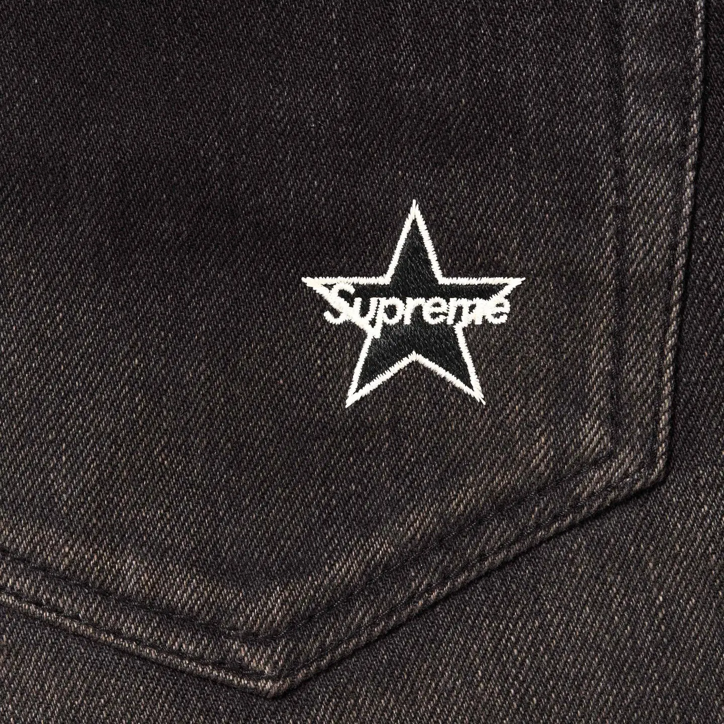 Supreme Supreme Distressed Loose Fit Selvedge Jean