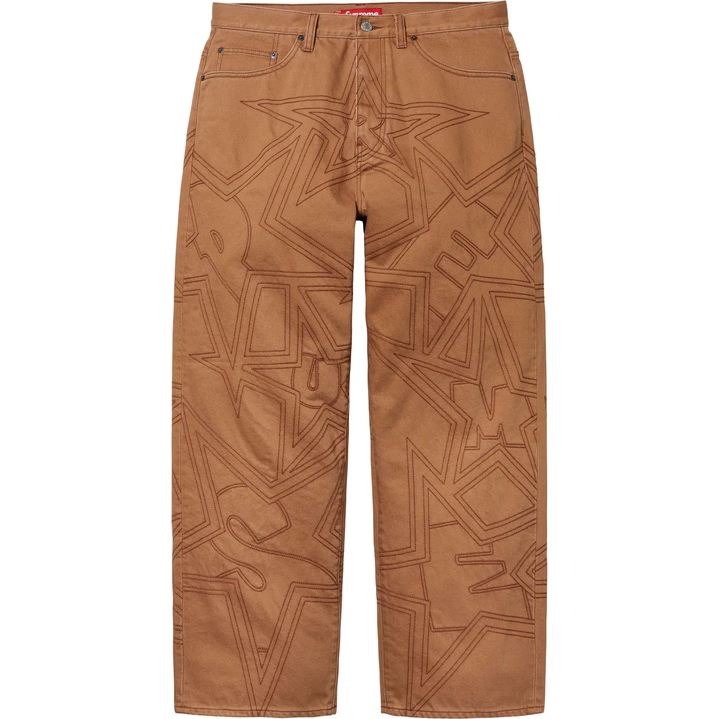 Supreme Supreme Stars Topstitch Baggy Jean