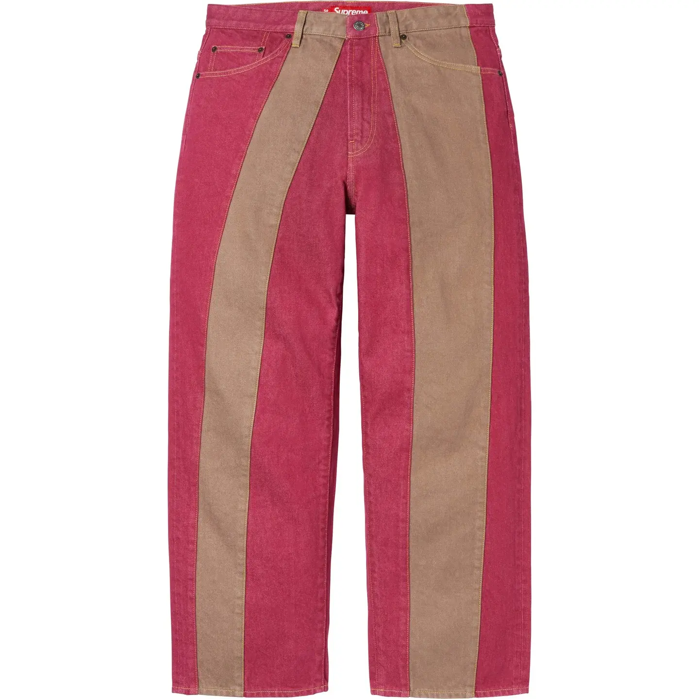 Supreme Supreme Paneled Stripe Baggy Jean