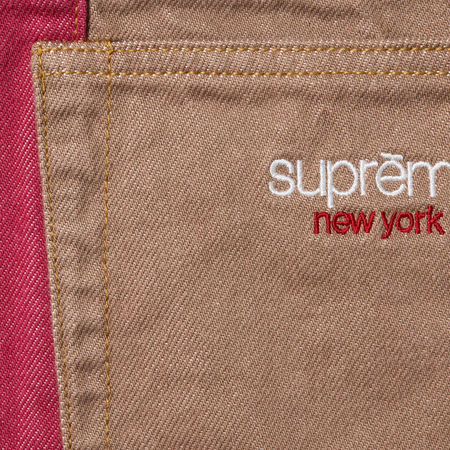 Supreme Supreme Paneled Stripe Baggy Jean