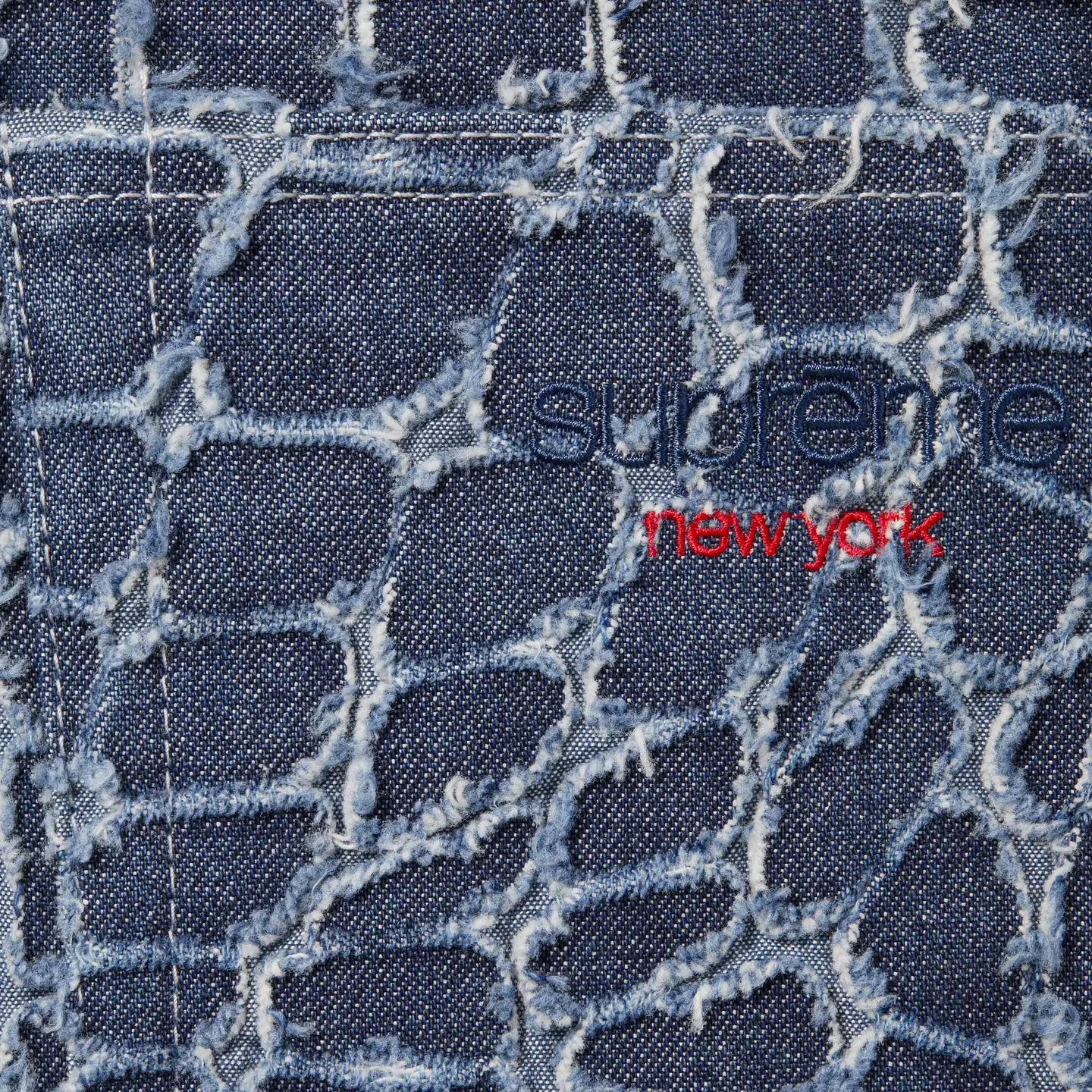 Supreme Supreme Frayed Croc Baggy Denim Short