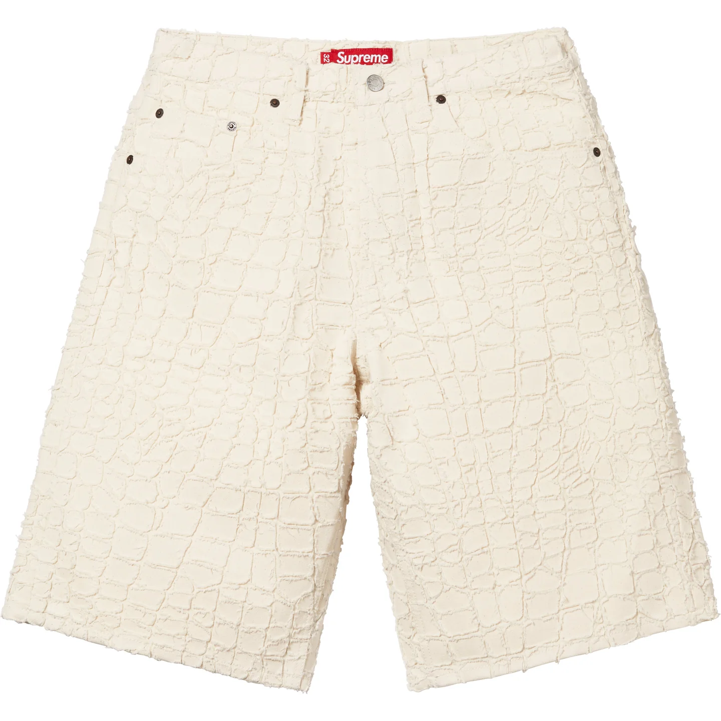 Supreme Supreme Frayed Croc Baggy Denim Short