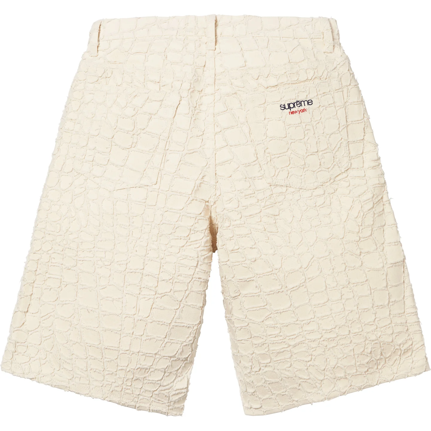 Supreme Supreme Frayed Croc Baggy Denim Short