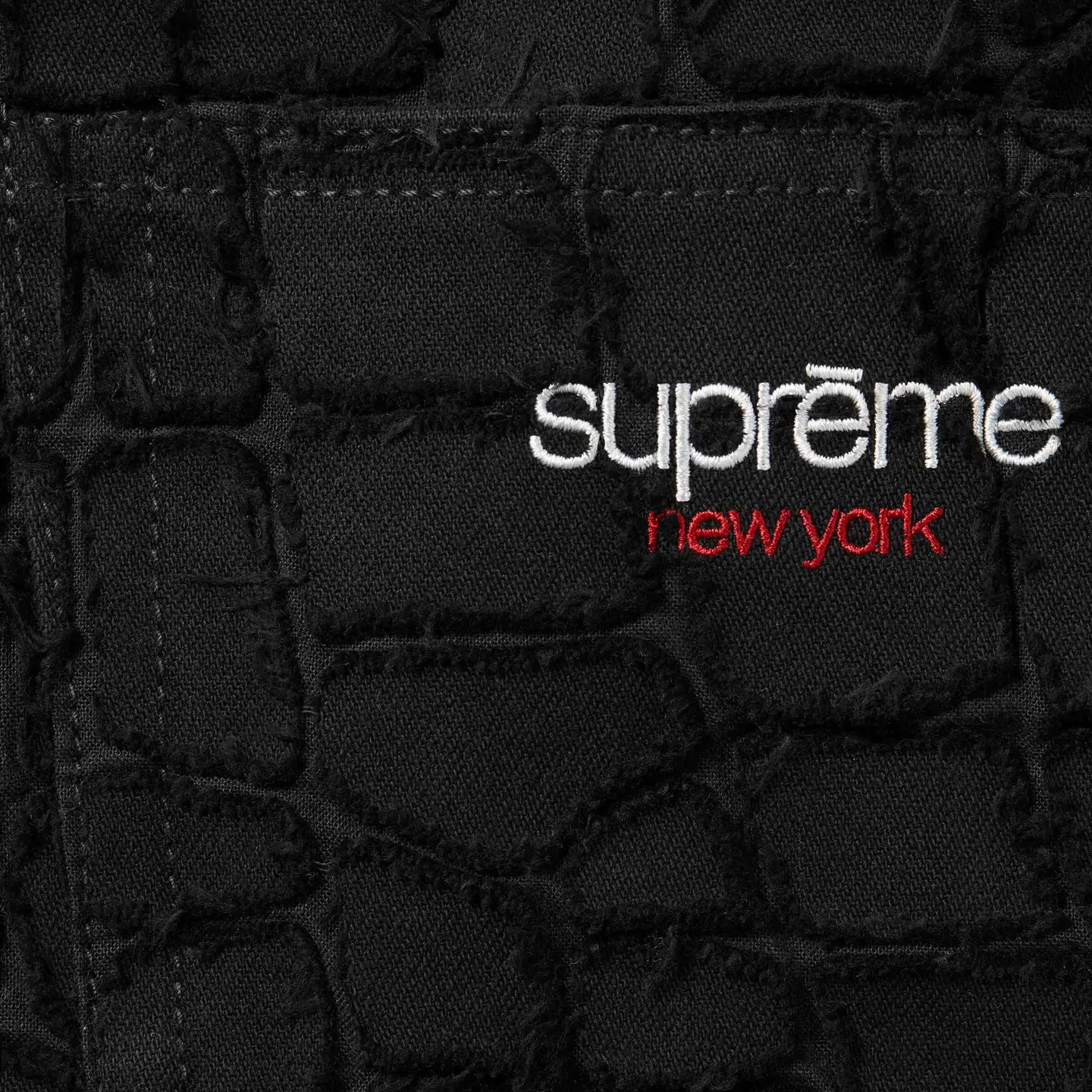 Supreme Supreme Frayed Croc Baggy Denim Short