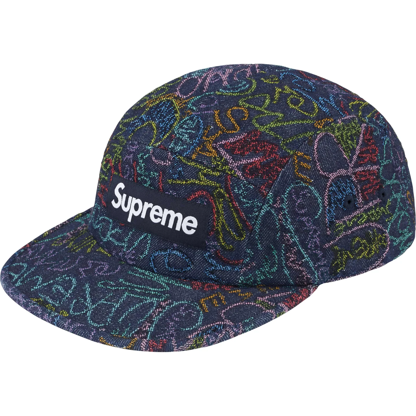 Supreme Supreme Handwriting Denim Camp Cap