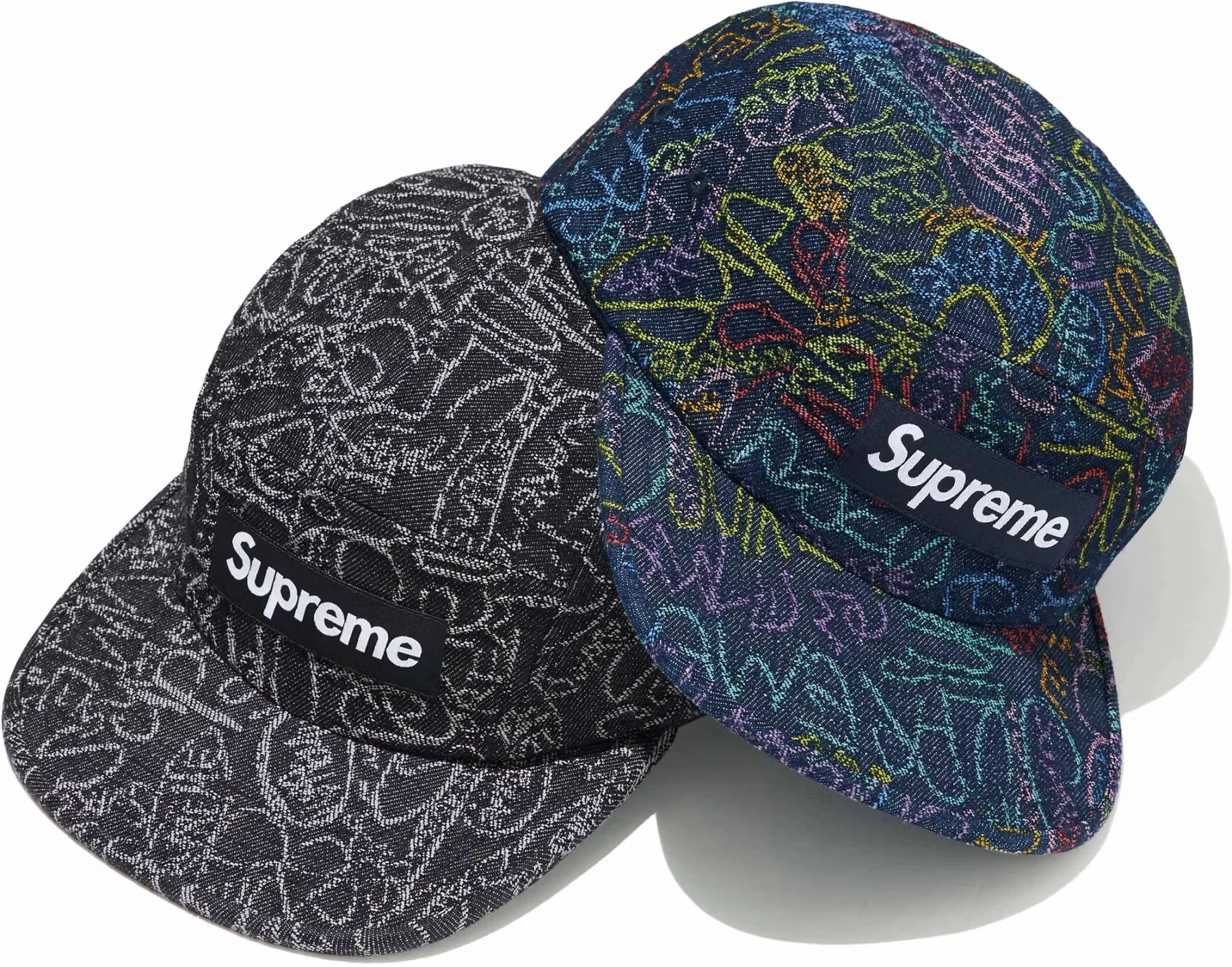 Supreme Supreme Handwriting Denim Camp Cap