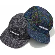 Supreme Handwriting Denim Camp Cap