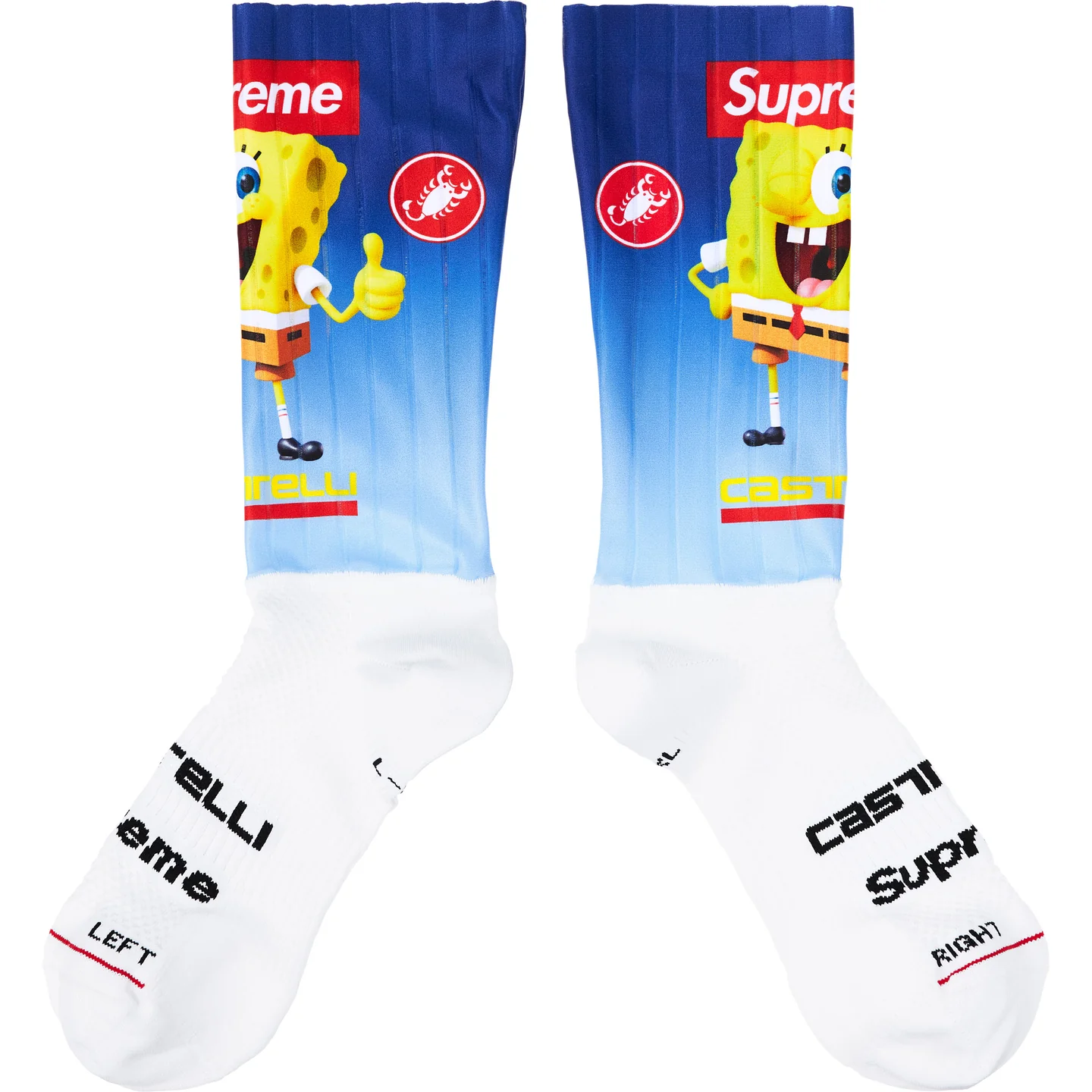 Supreme®/SpongeBob SquarePants Castelli® Cycling Sock (1