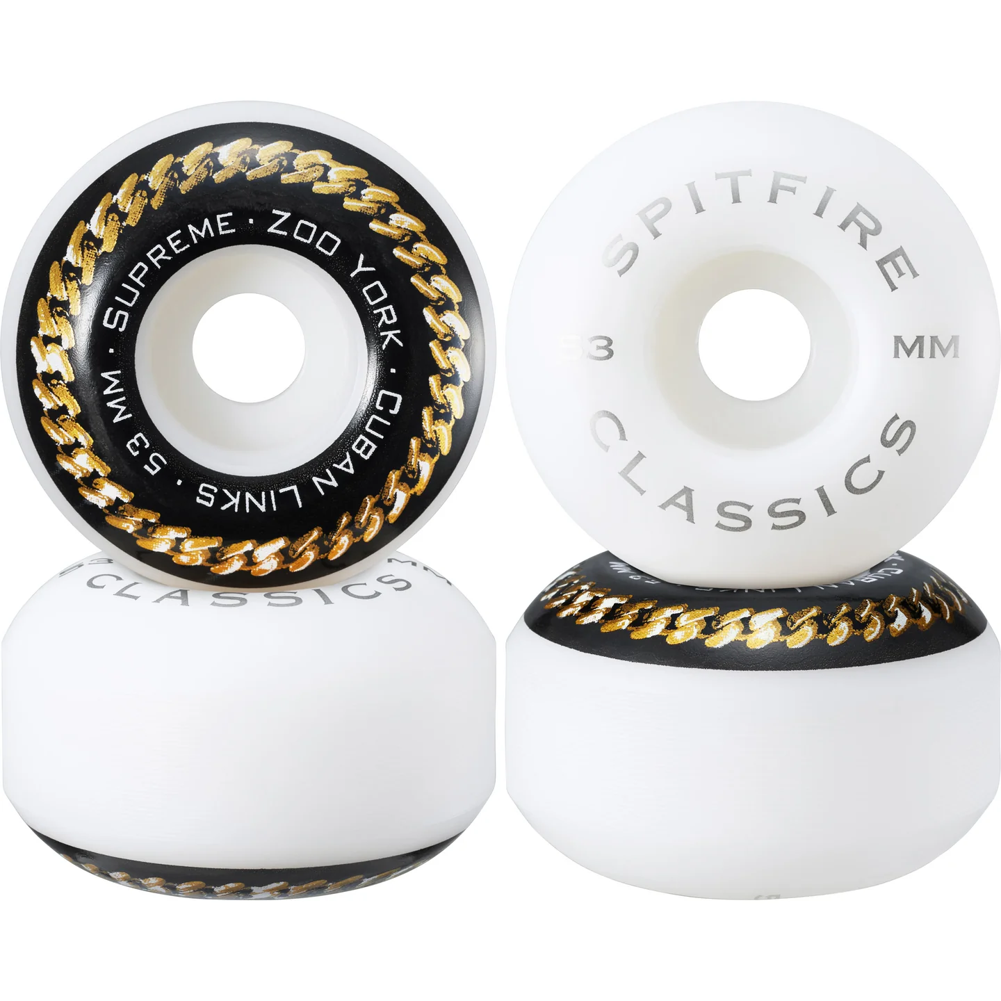 Supreme Supreme/Zoo York Spitfire® Cuban Links Classic Wheels (Set of 4)
