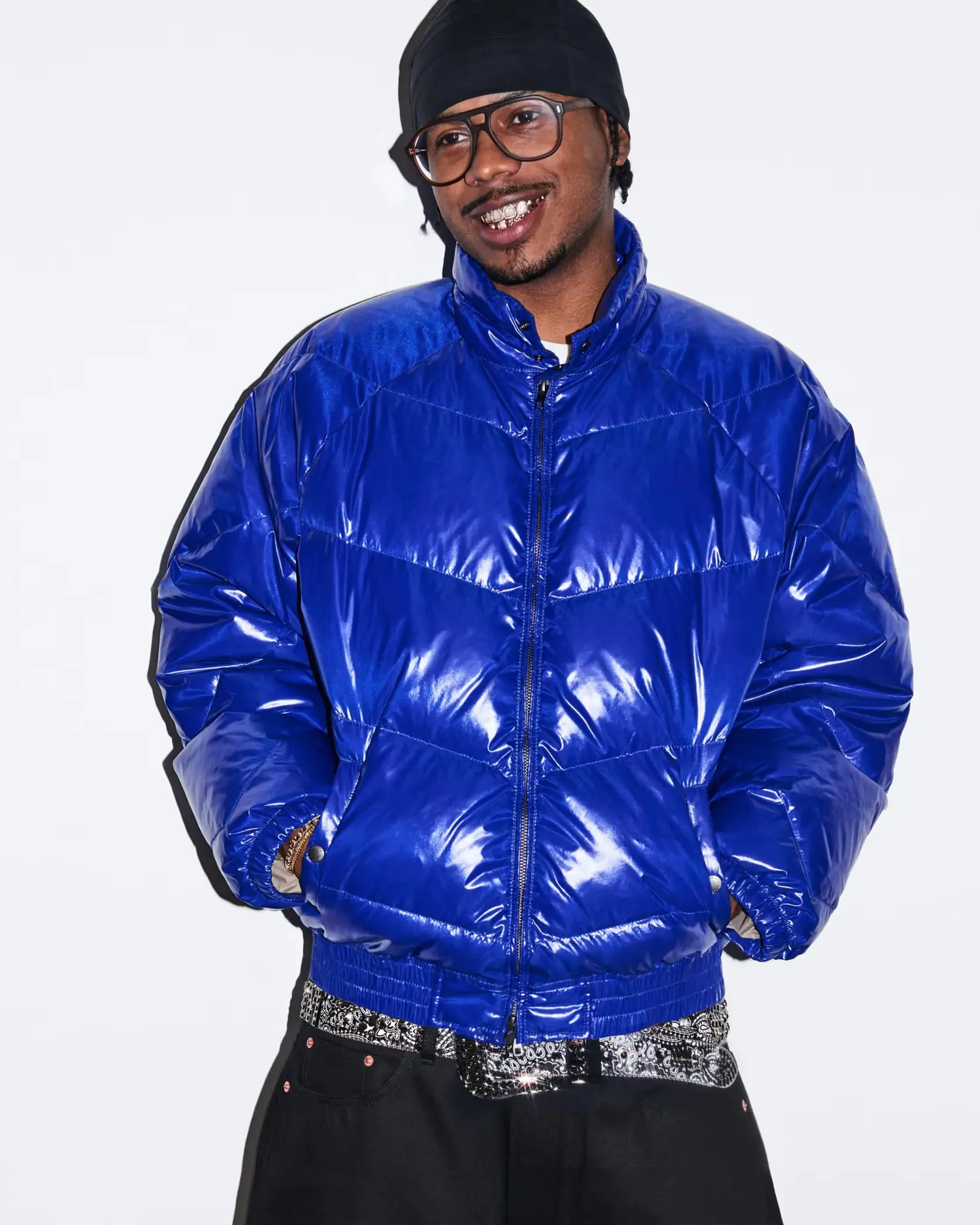 Supreme Supreme Supreme®/Schott® Glossy Lightweight Down Puffer Jacket