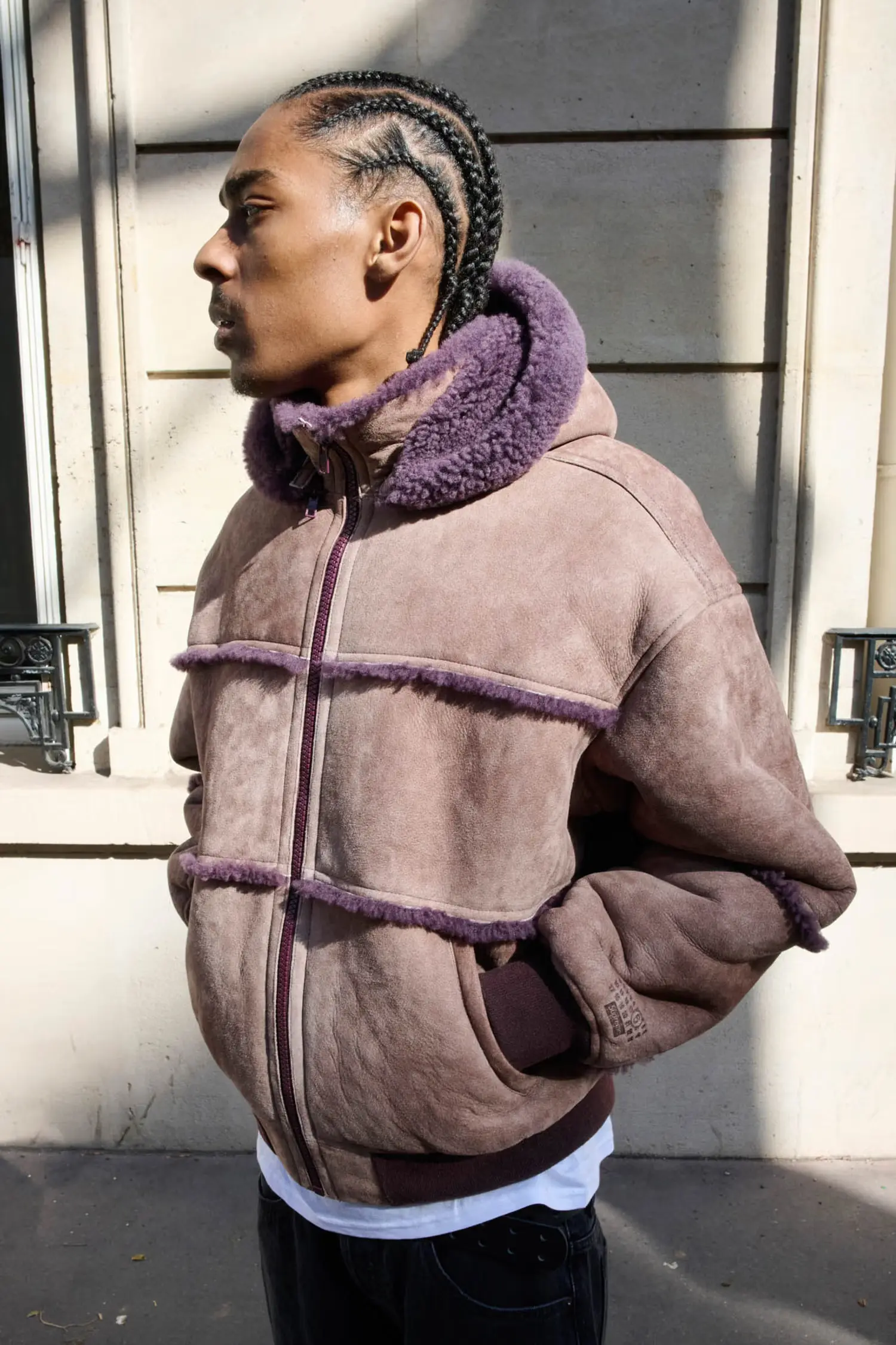 Supreme Supreme Supreme®/MM6 Maison Margiela Hooded Shearling Bomber Jacket