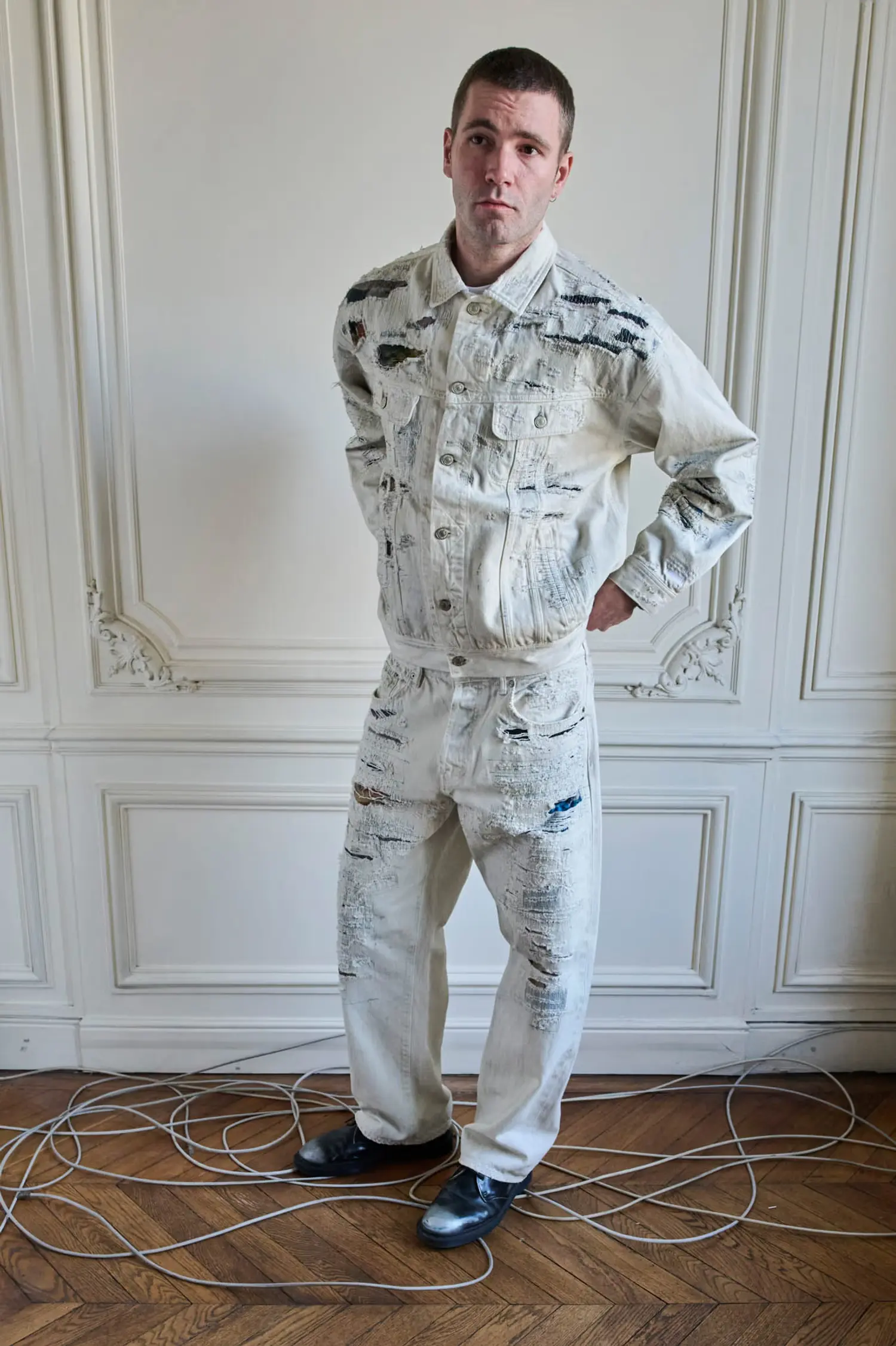 Supreme Supreme Supreme®/MM6 Maison Margiela Distressed Loose Fit Selvedge Jean