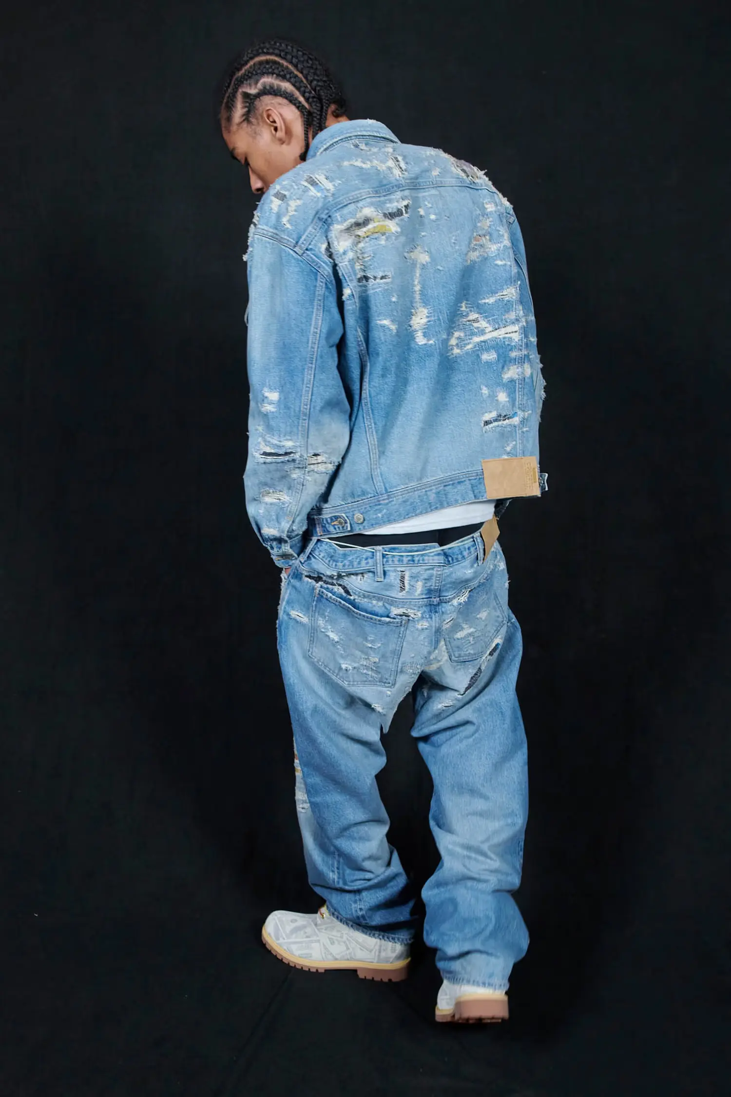 Supreme Supreme Supreme®/MM6 Maison Margiela Distressed Loose Fit Selvedge Jean