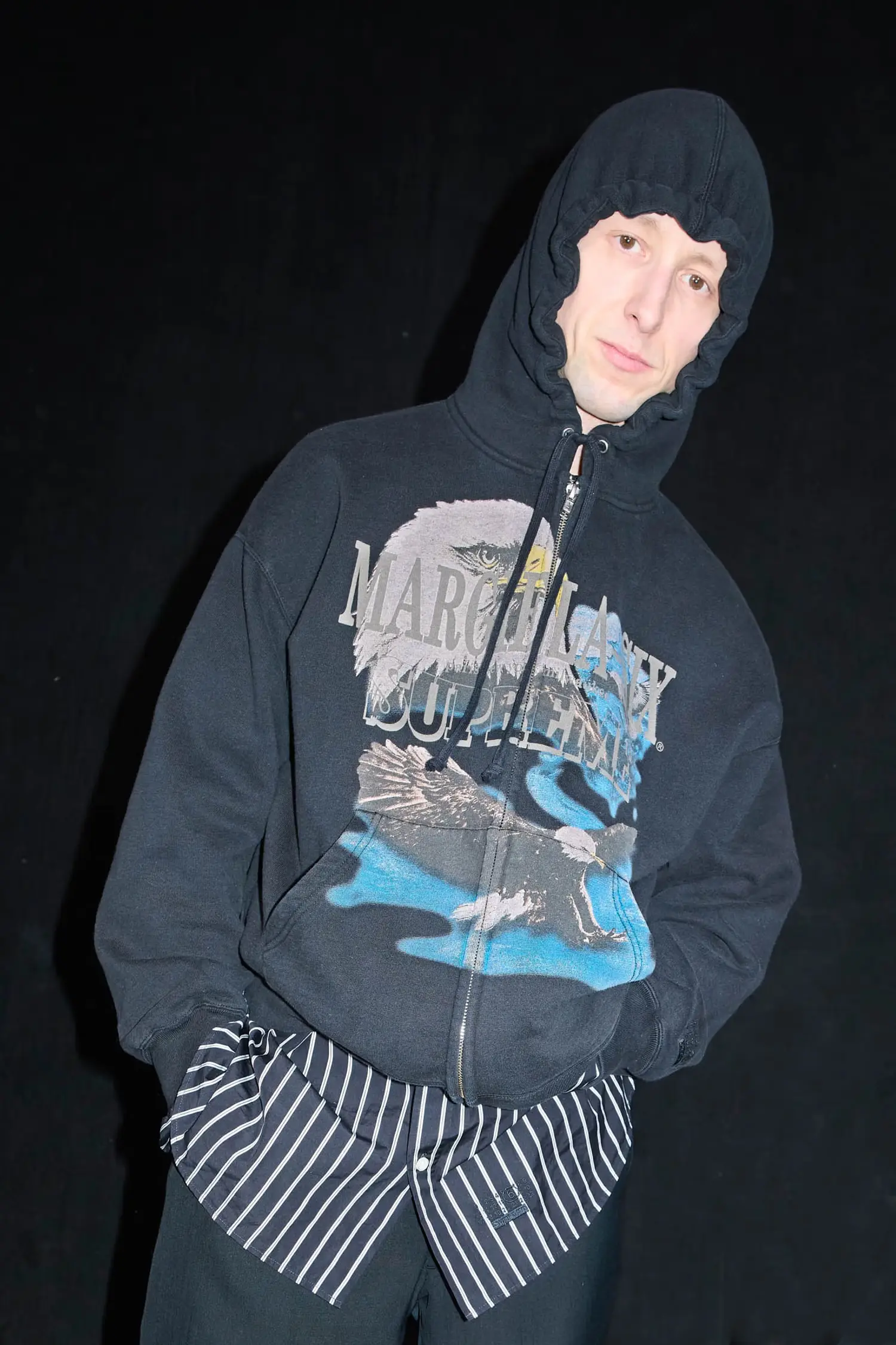 Supreme Supreme Supreme®/MM6 Maison Margiela Eagle Zip Up Hooded Sweatshirt