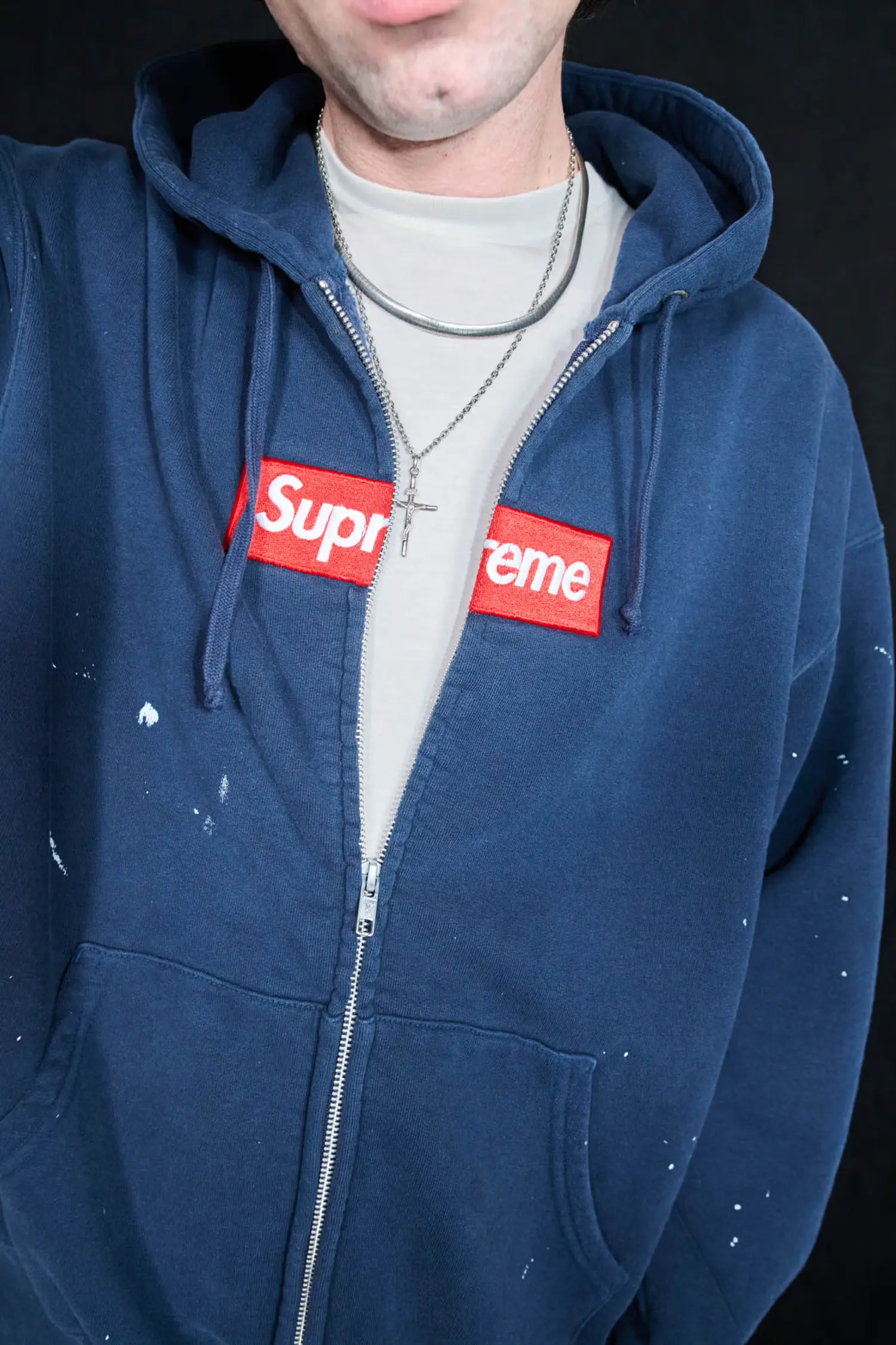 Supreme Supreme Supreme®/MM6 Maison Margiela Box Logo Zip Up Hooded Sweatshirt