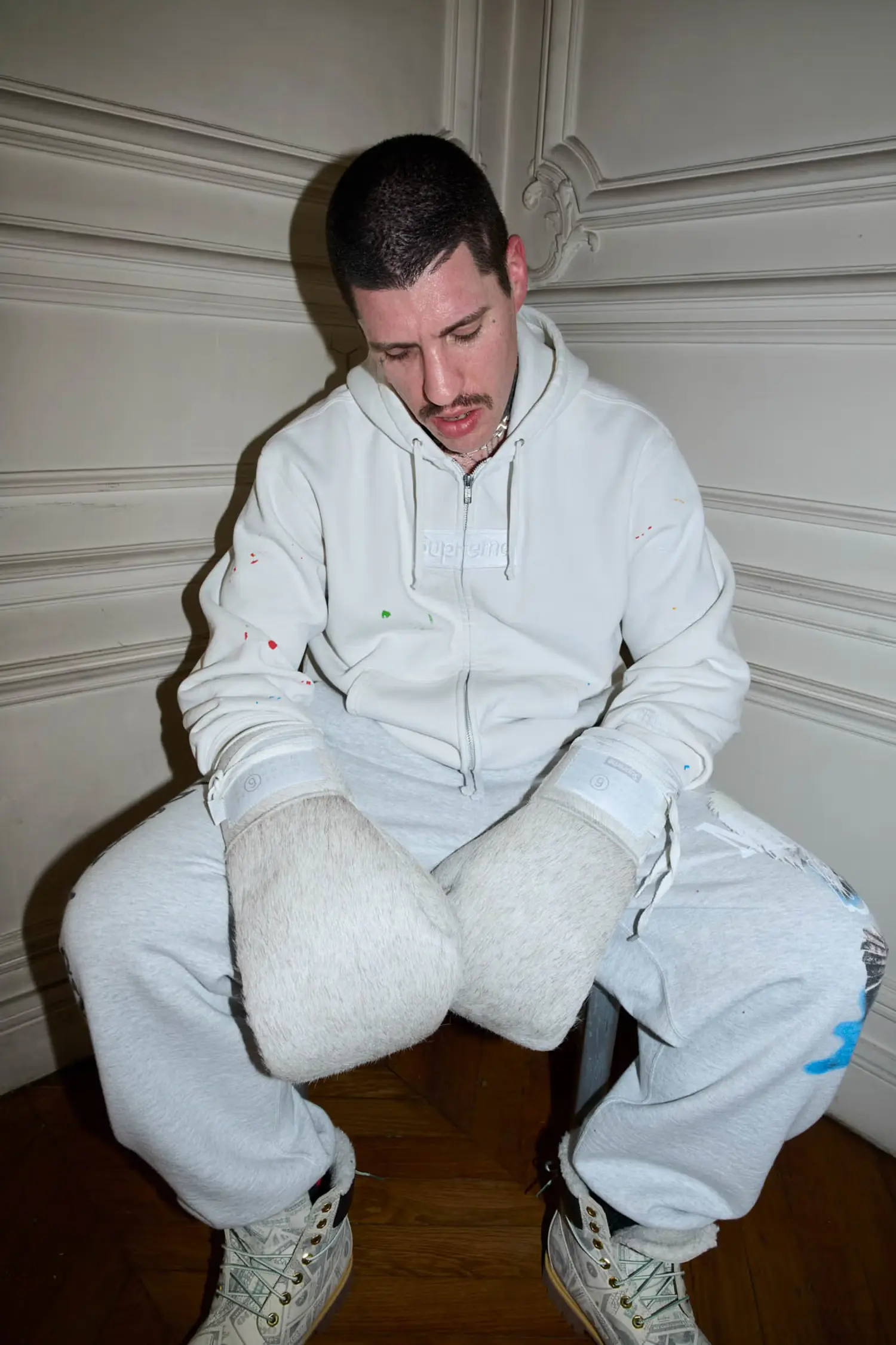 Supreme Supreme Supreme®/MM6 Maison Margiela Box Logo Zip Up Hooded Sweatshirt