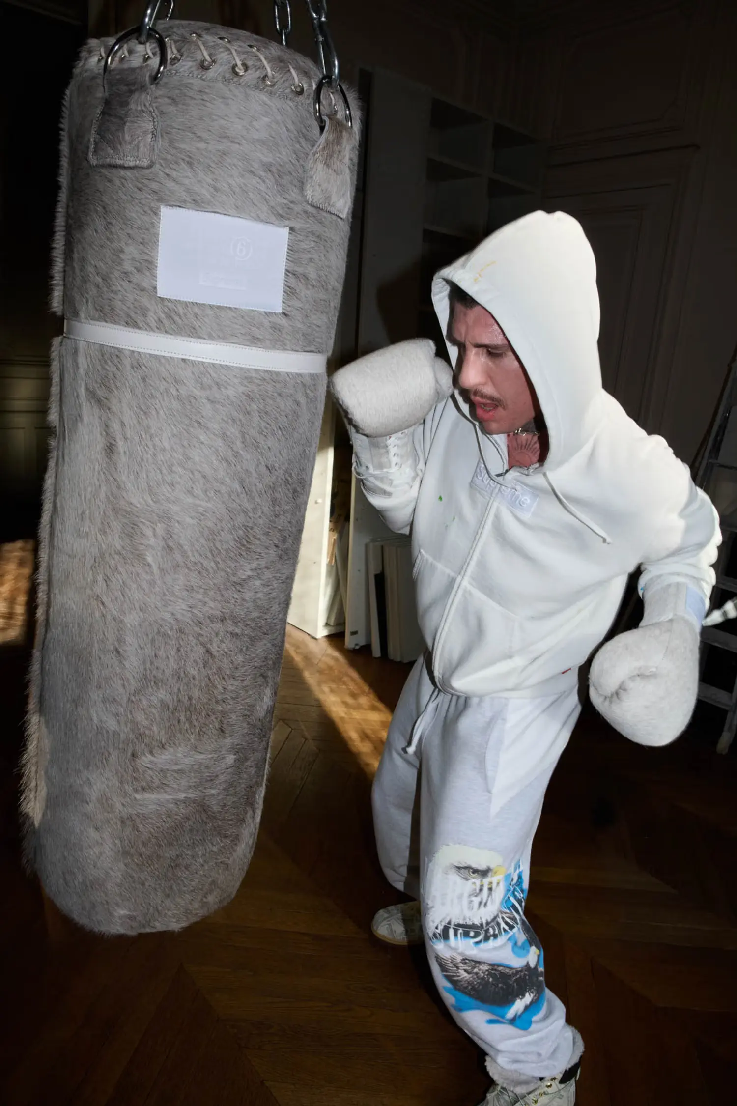 Supreme Supreme Supreme®/MM6 Maison Margiela Box Logo Zip Up Hooded Sweatshirt