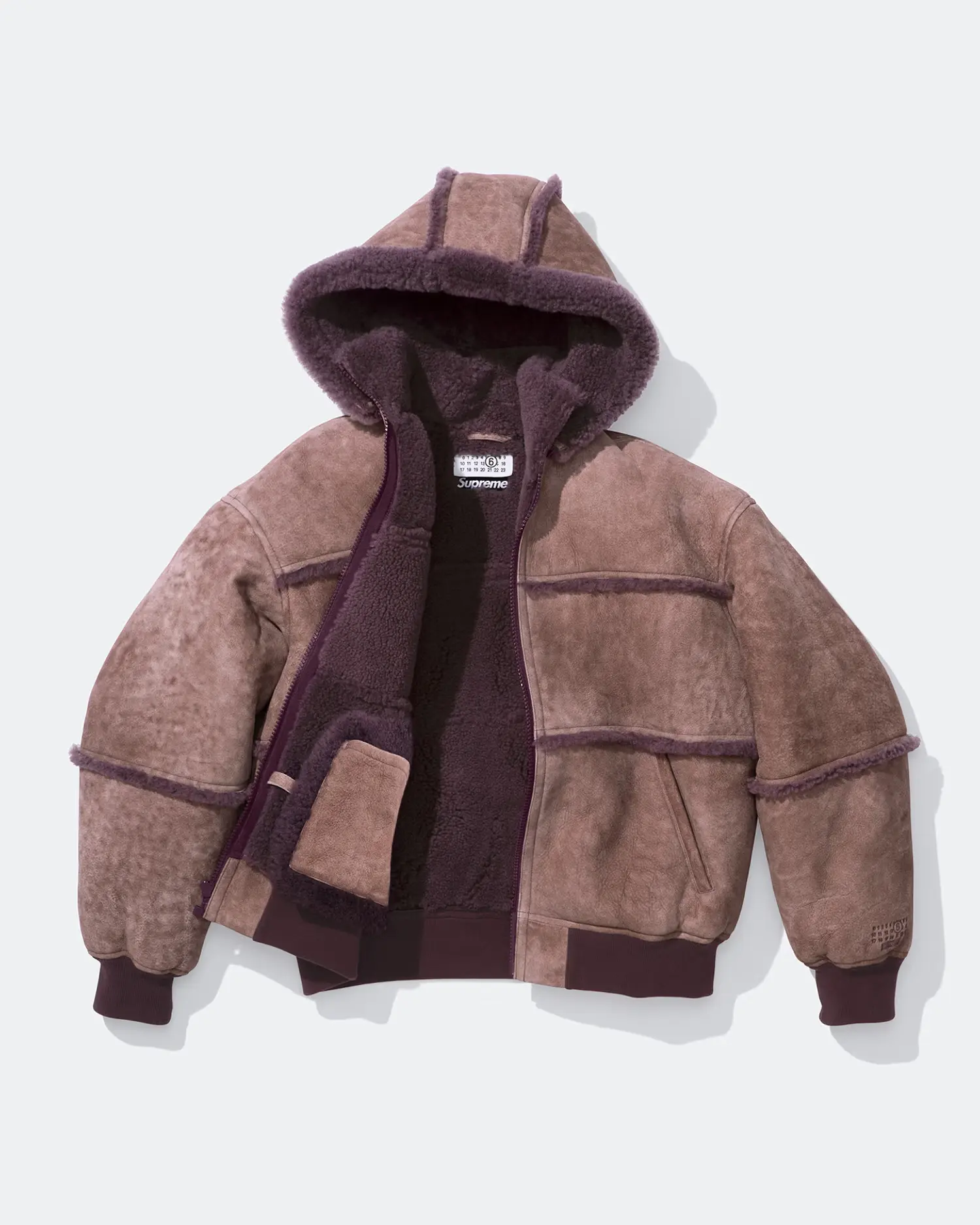 Supreme Supreme Supreme®/MM6 Maison Margiela Hooded Shearling Bomber Jacket