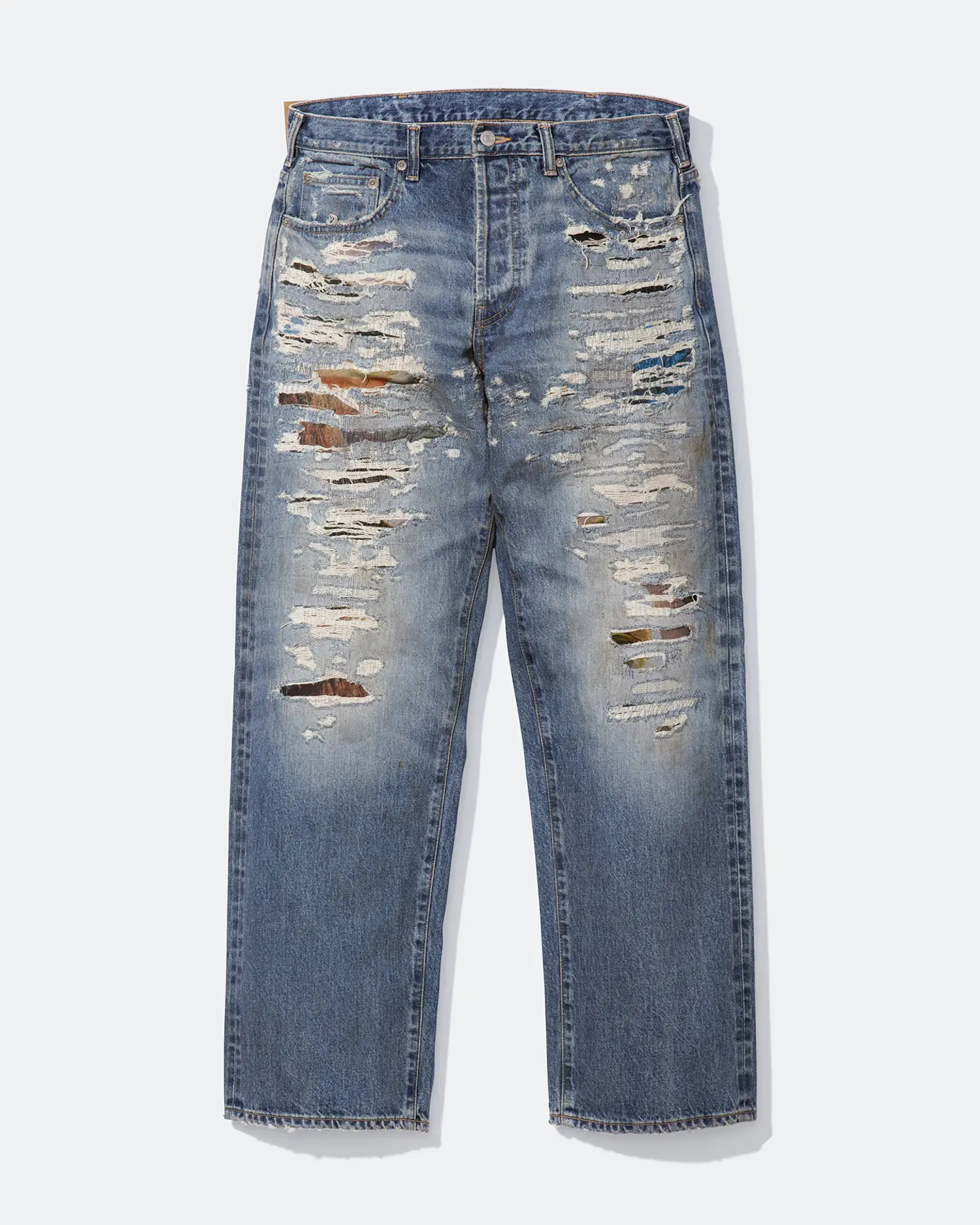 Supreme Supreme Supreme®/MM6 Maison Margiela Distressed Loose Fit Selvedge Jean