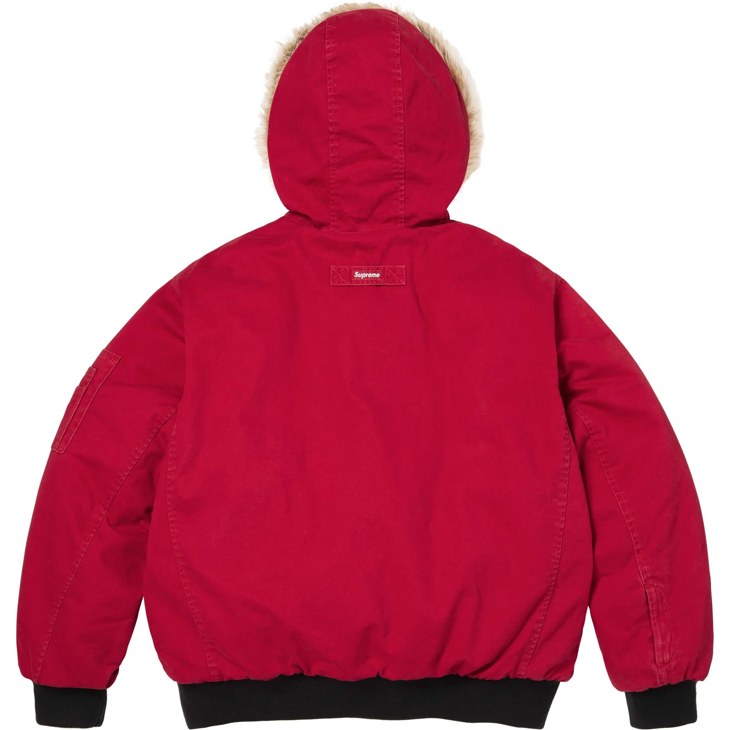 Supreme Reversible Faux Fur Hooded Work Jacket
