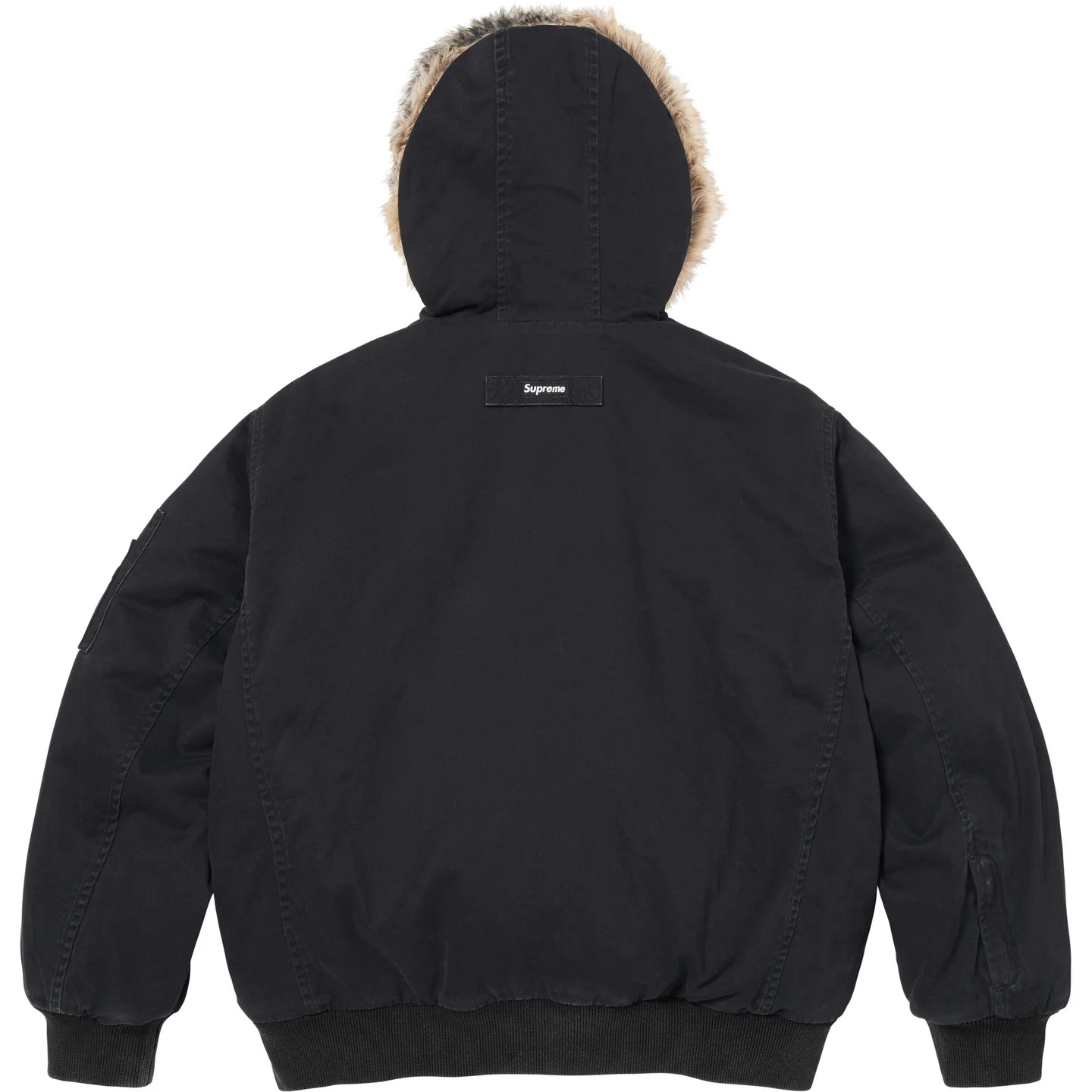 Supreme Reversible Faux Fur Hooded Work Jacket