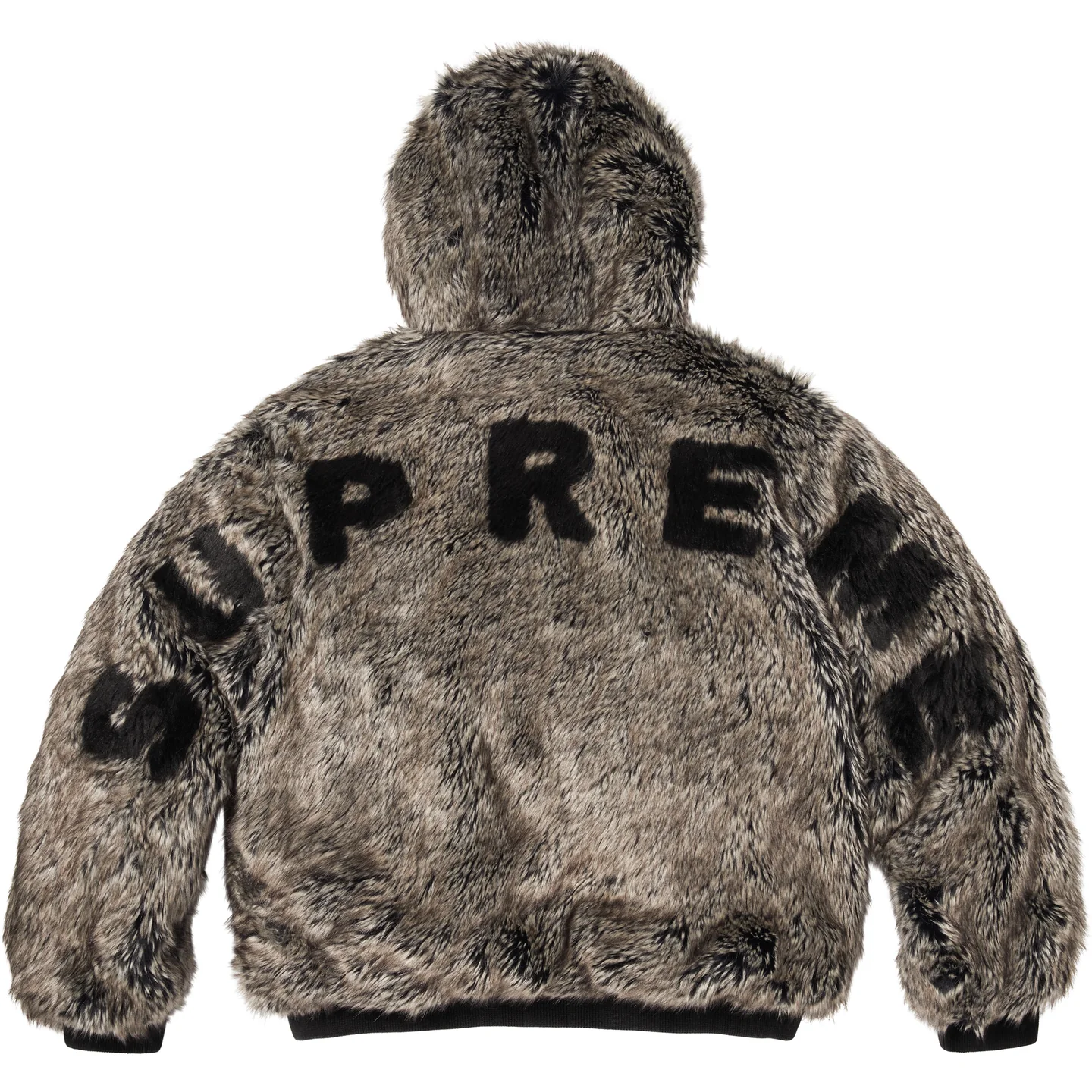 Supreme Reversible Faux Fur Hooded Work Jacket
