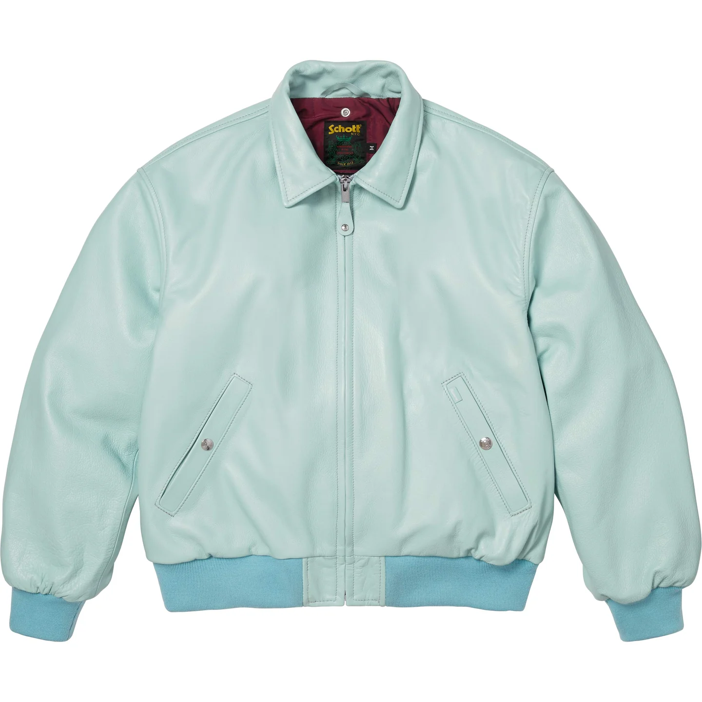 Supreme Supreme®/Schott® Shearling Collar Bomber Jacket