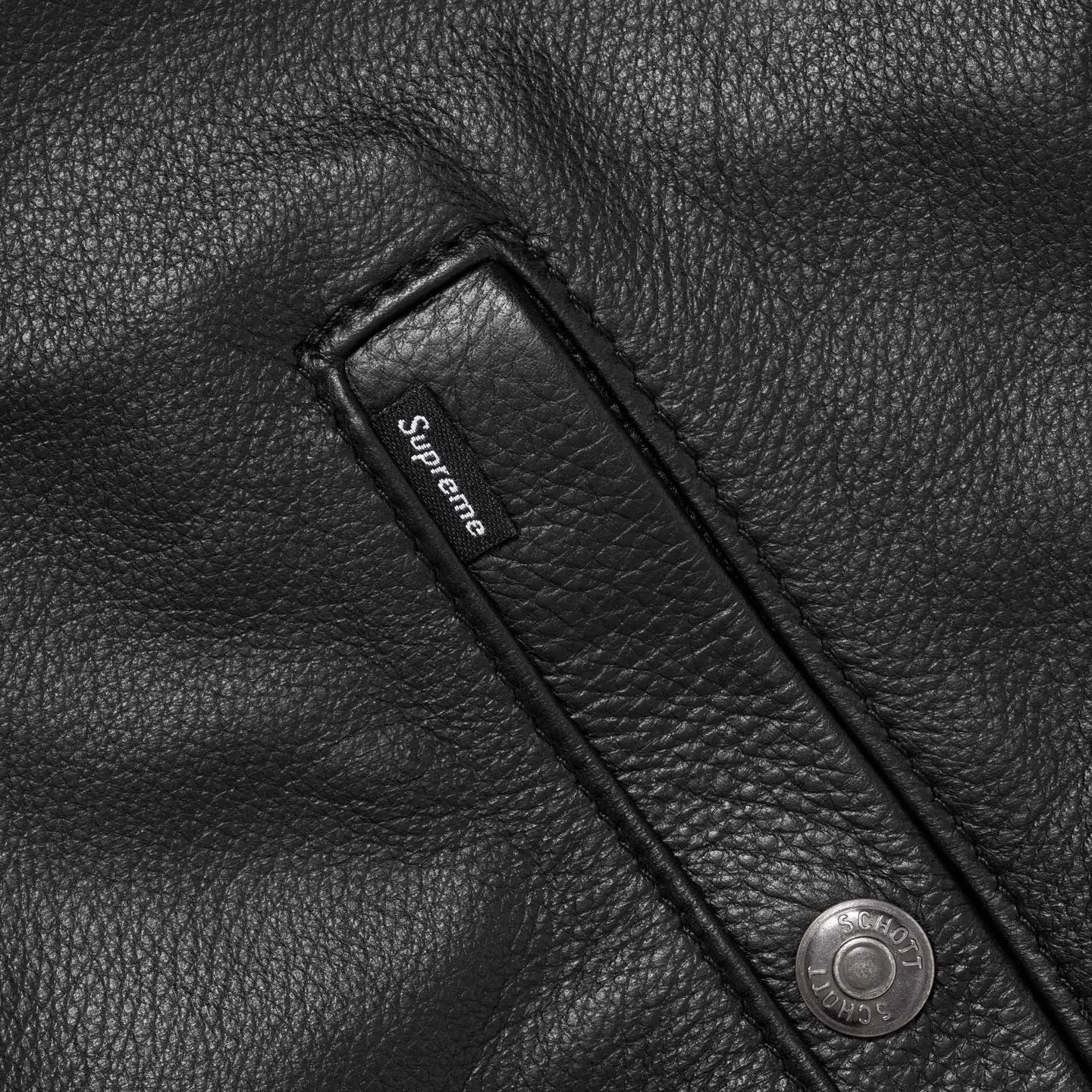 Supreme Supreme®/Schott® Shearling Collar Bomber Jacket