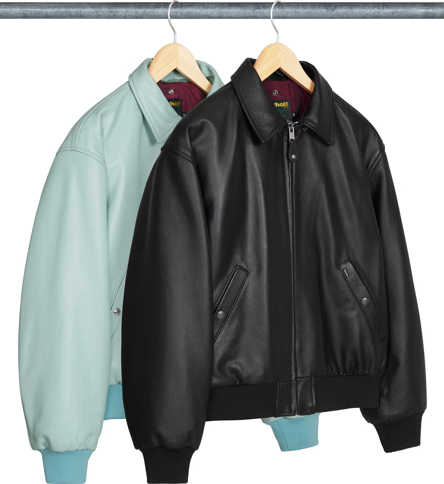 Supreme Supreme®/Schott® Shearling Collar Bomber Jacket