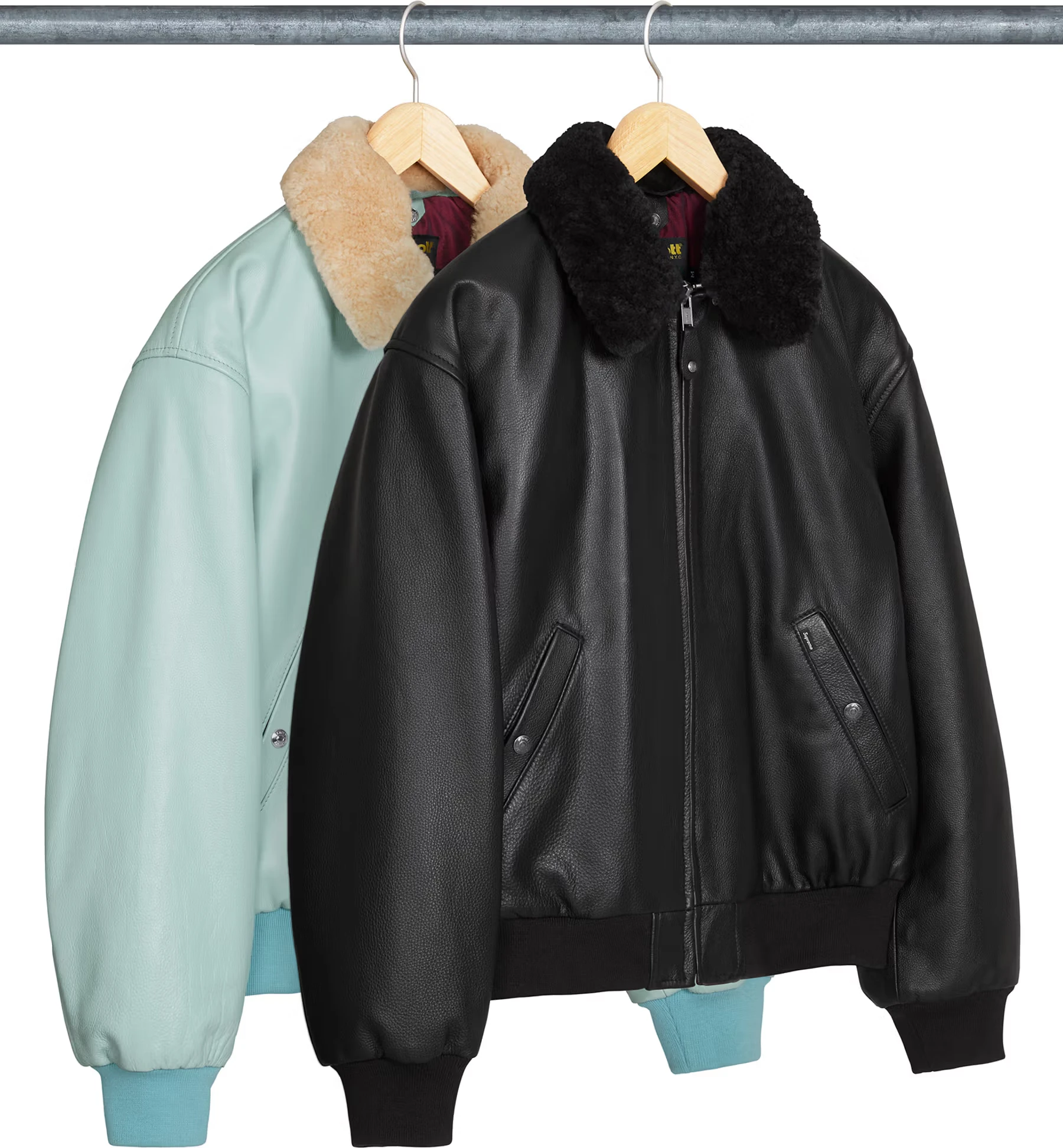 Supreme Supreme®/Schott® Shearling Collar Bomber Jacket