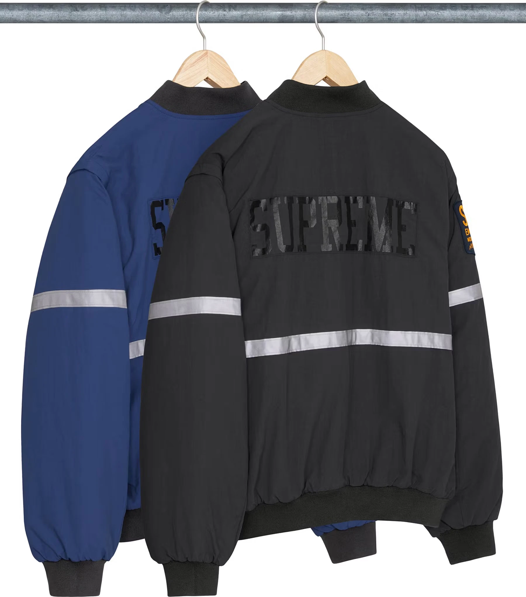 Supreme Supreme Zip-Off Sleeve Reflective Stripe Jacket