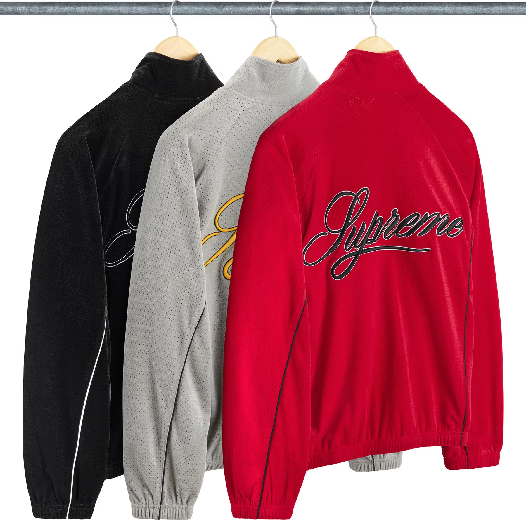 Supreme Supreme Velour Mesh Track Jacket