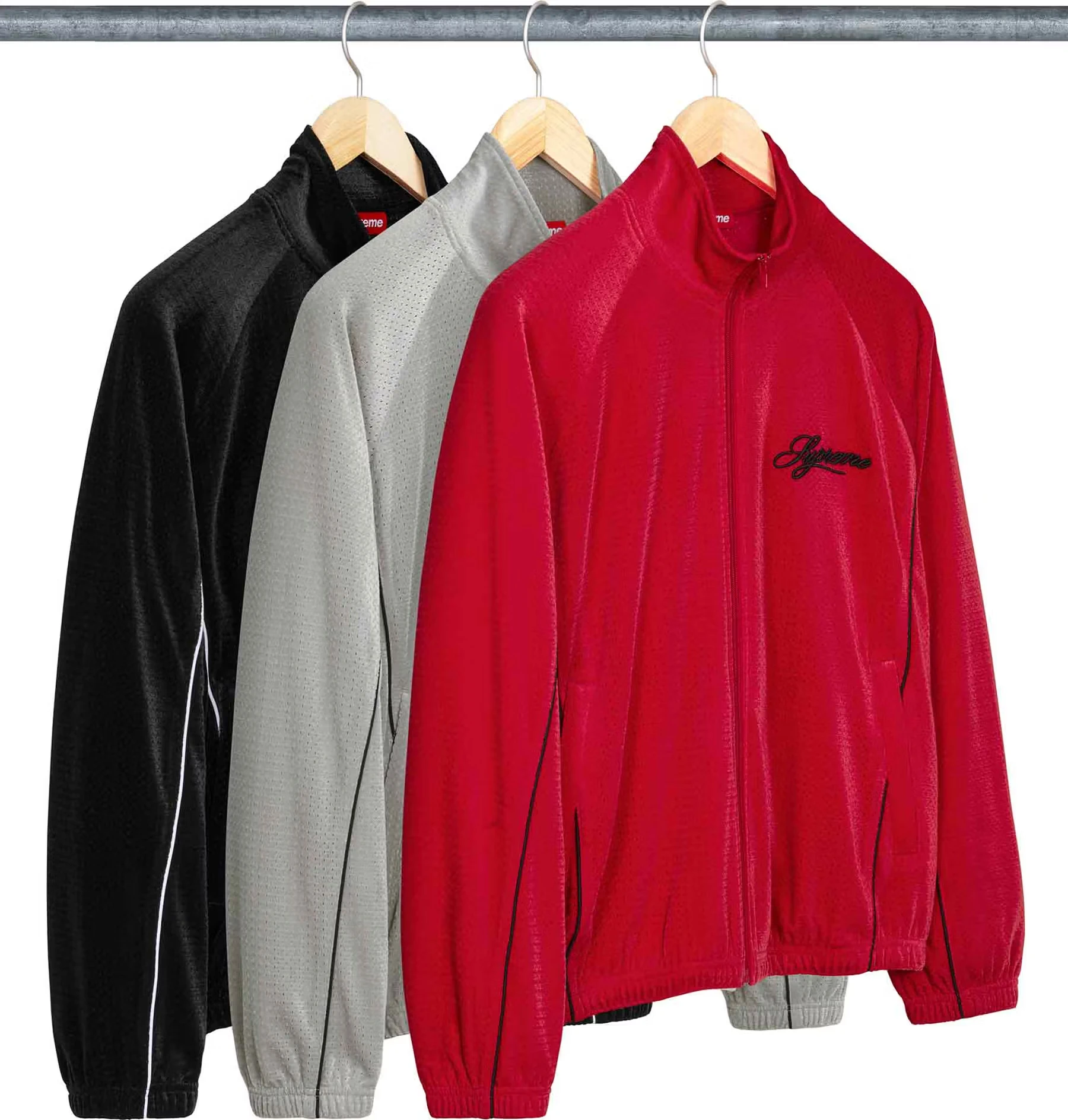 Supreme Supreme Velour Mesh Track Jacket