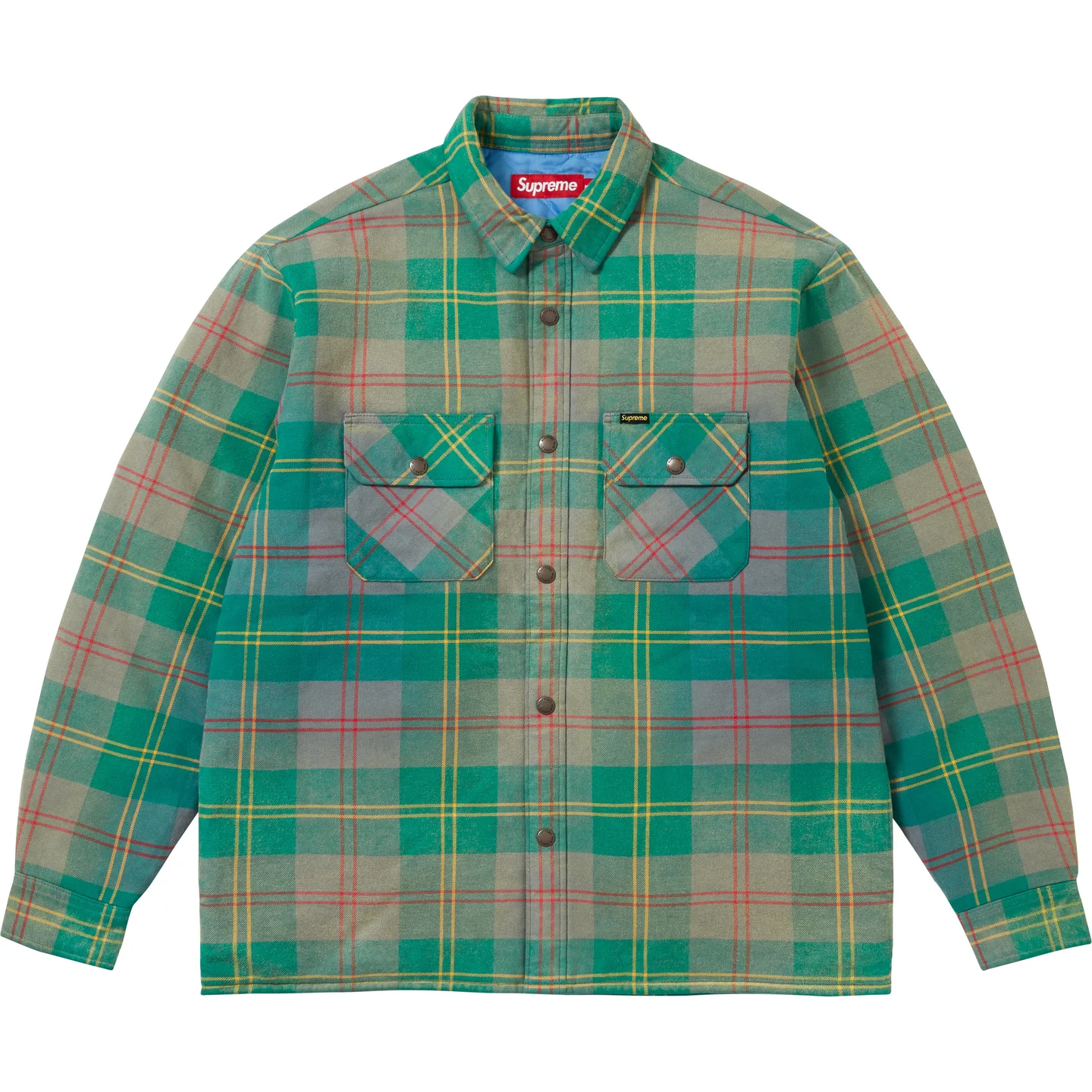 Supreme Quilted Lined Flannel Snap Shirt