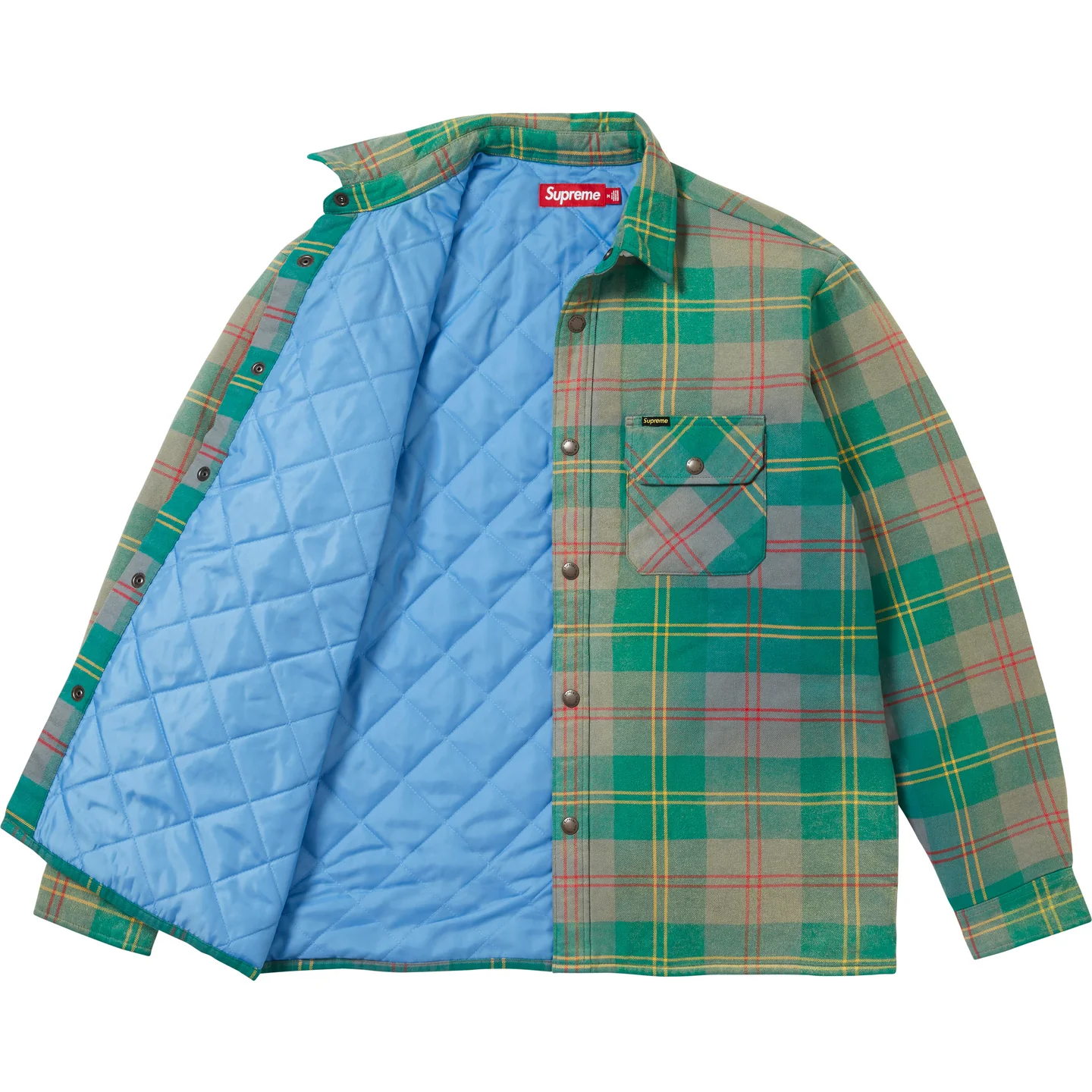 Supreme Quilted Lined Flannel Snap Shirt